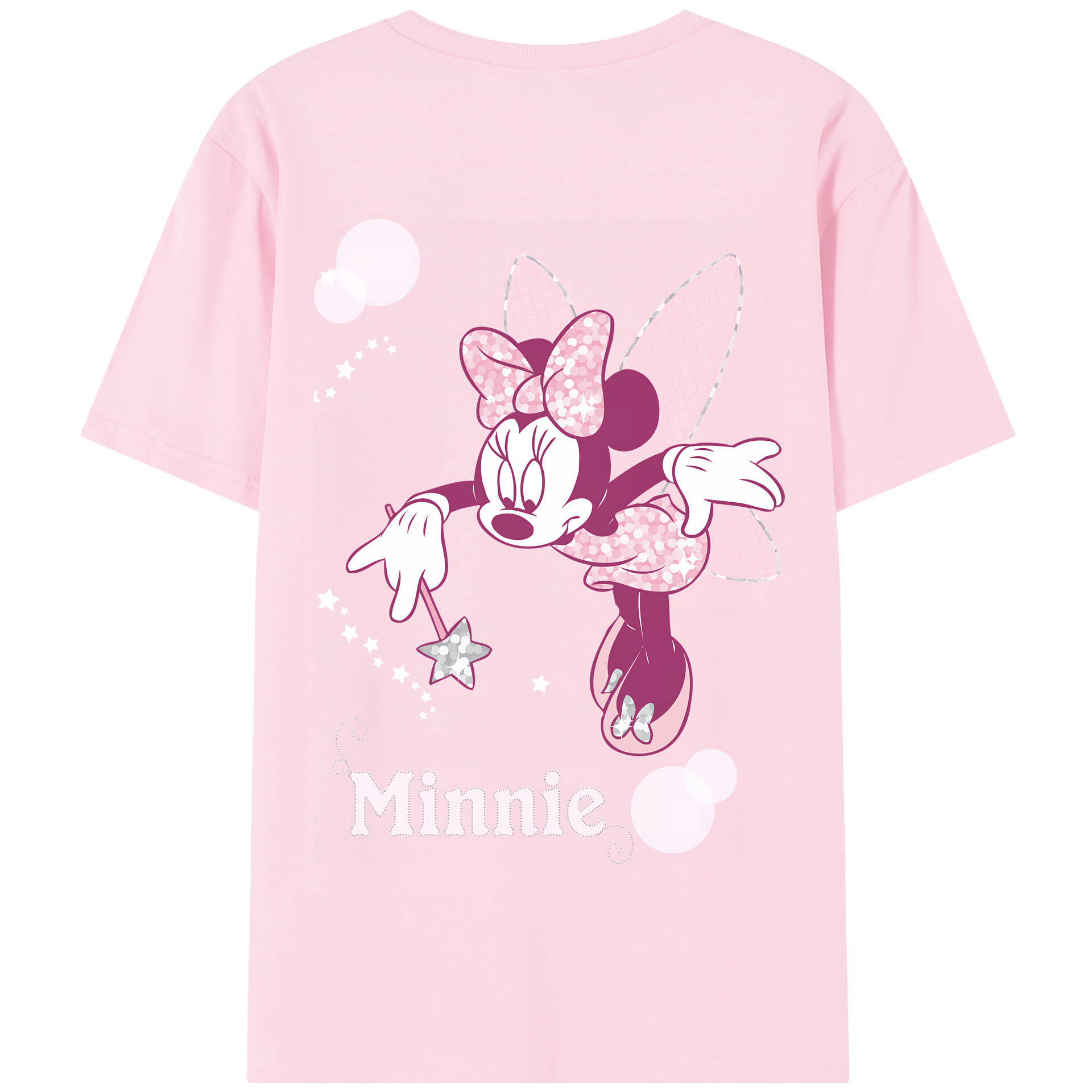 （画像用） ミッキーマウス Mickey Mouse 綿100％半袖Tシャツ（背面プリント）