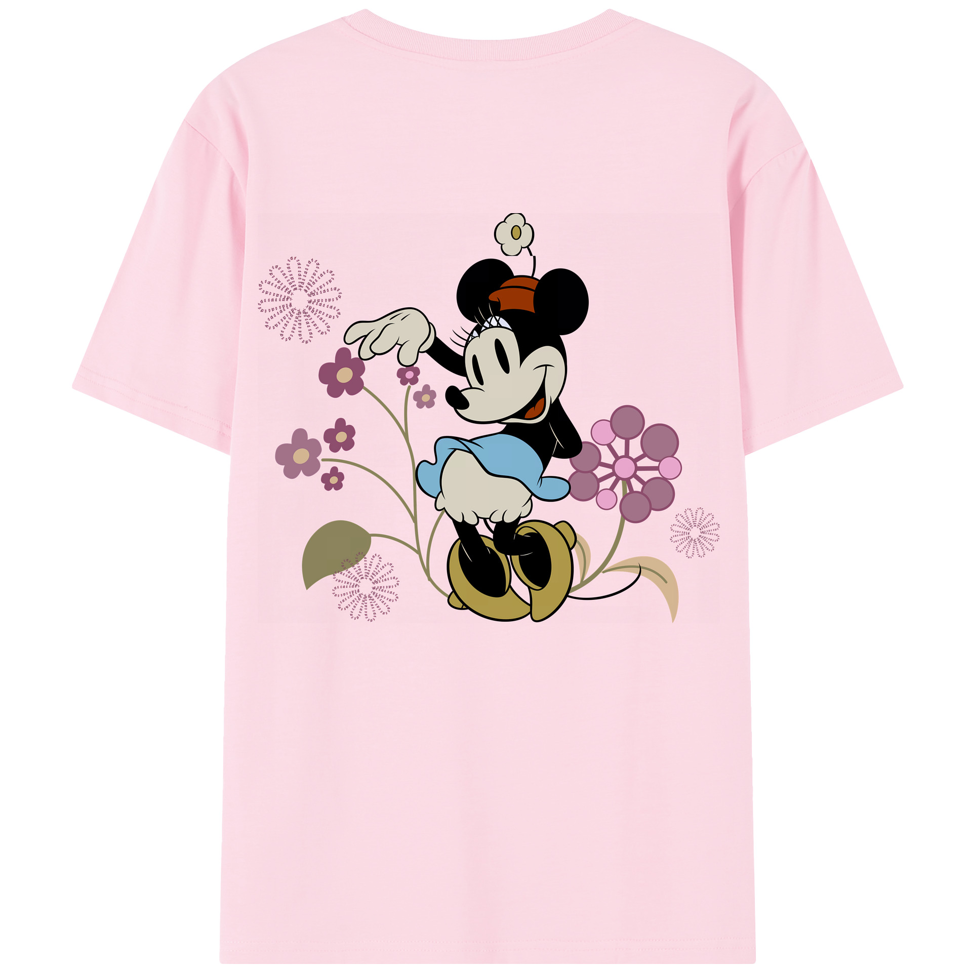 （画像用） ミッキーマウス Mickey Mouse 綿100％半袖Tシャツ（背面プリント）