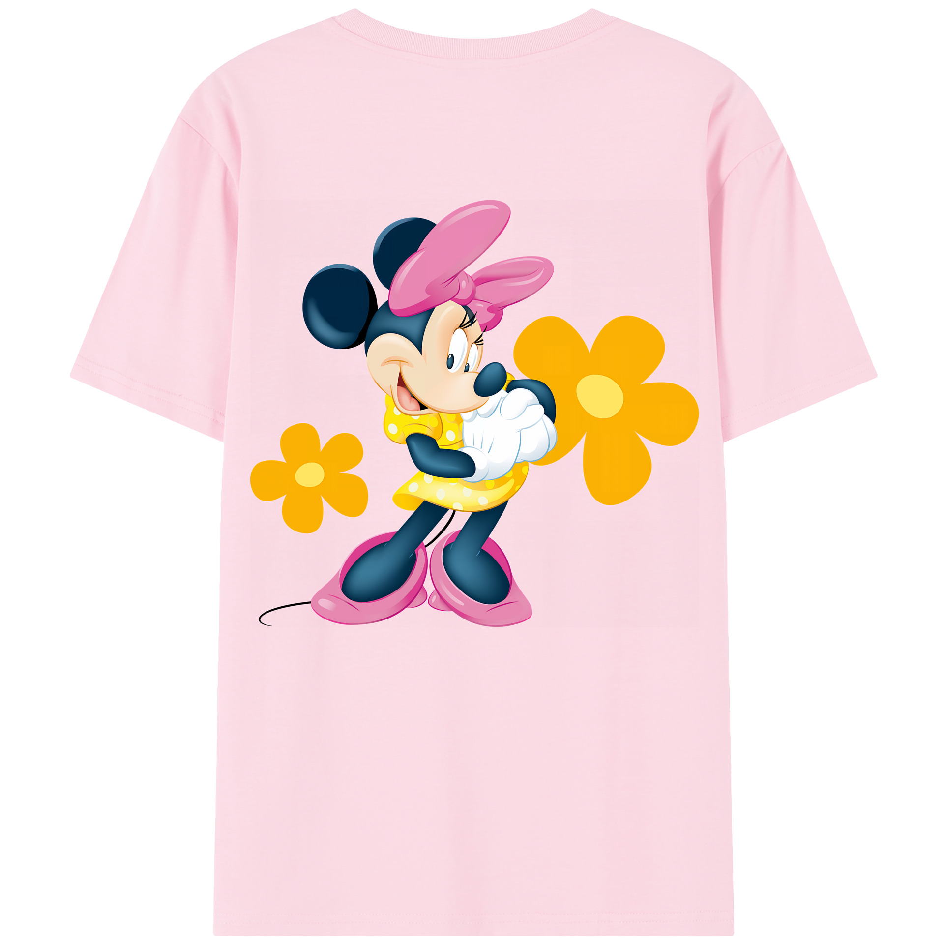（画像用） ミッキーマウス Mickey Mouse 綿100％半袖Tシャツ（背面プリント）