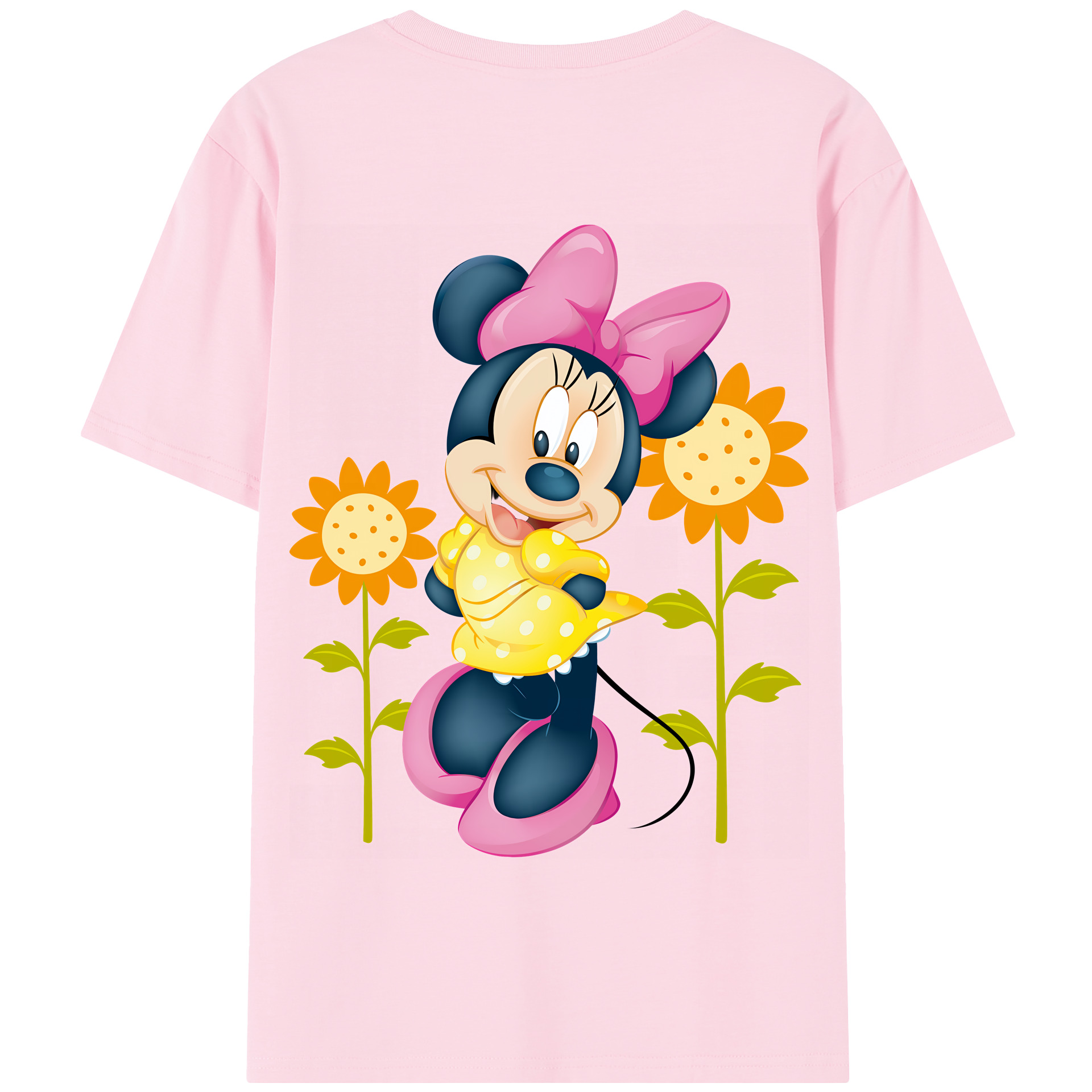 （画像用） ミッキーマウス Mickey Mouse 綿100％半袖Tシャツ（背面プリント）