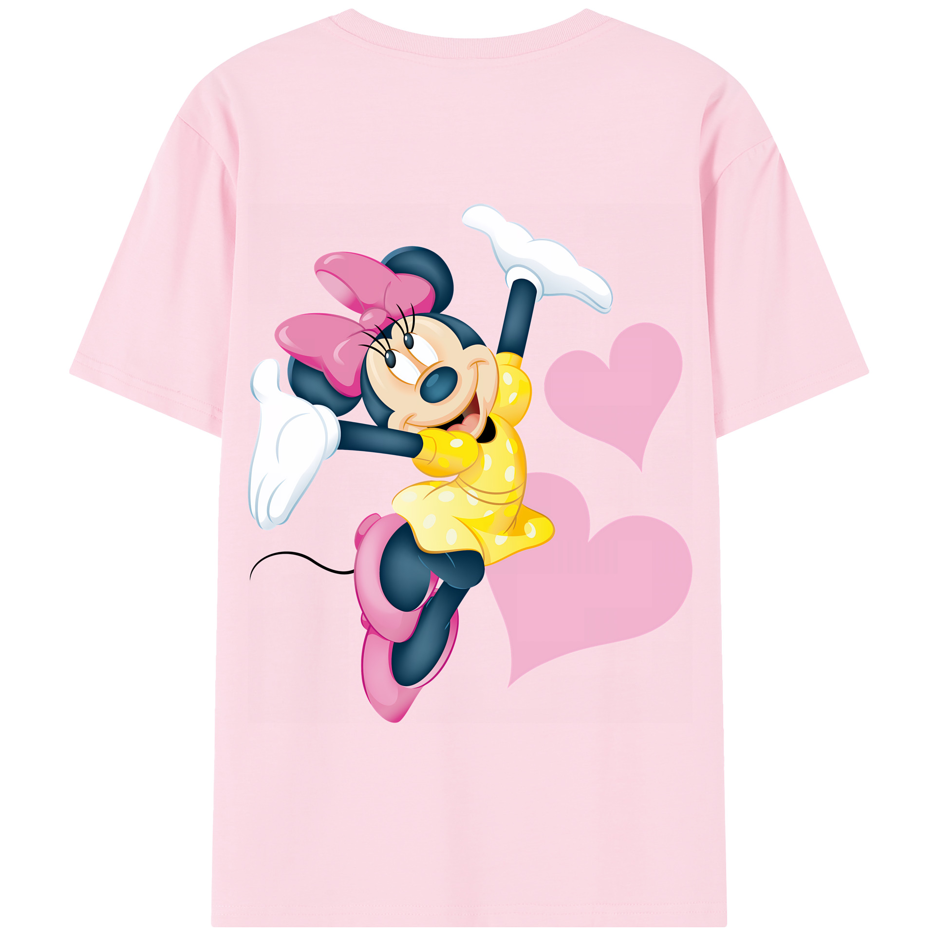（画像用） ミッキーマウス Mickey Mouse 綿100％半袖Tシャツ（背面プリント）