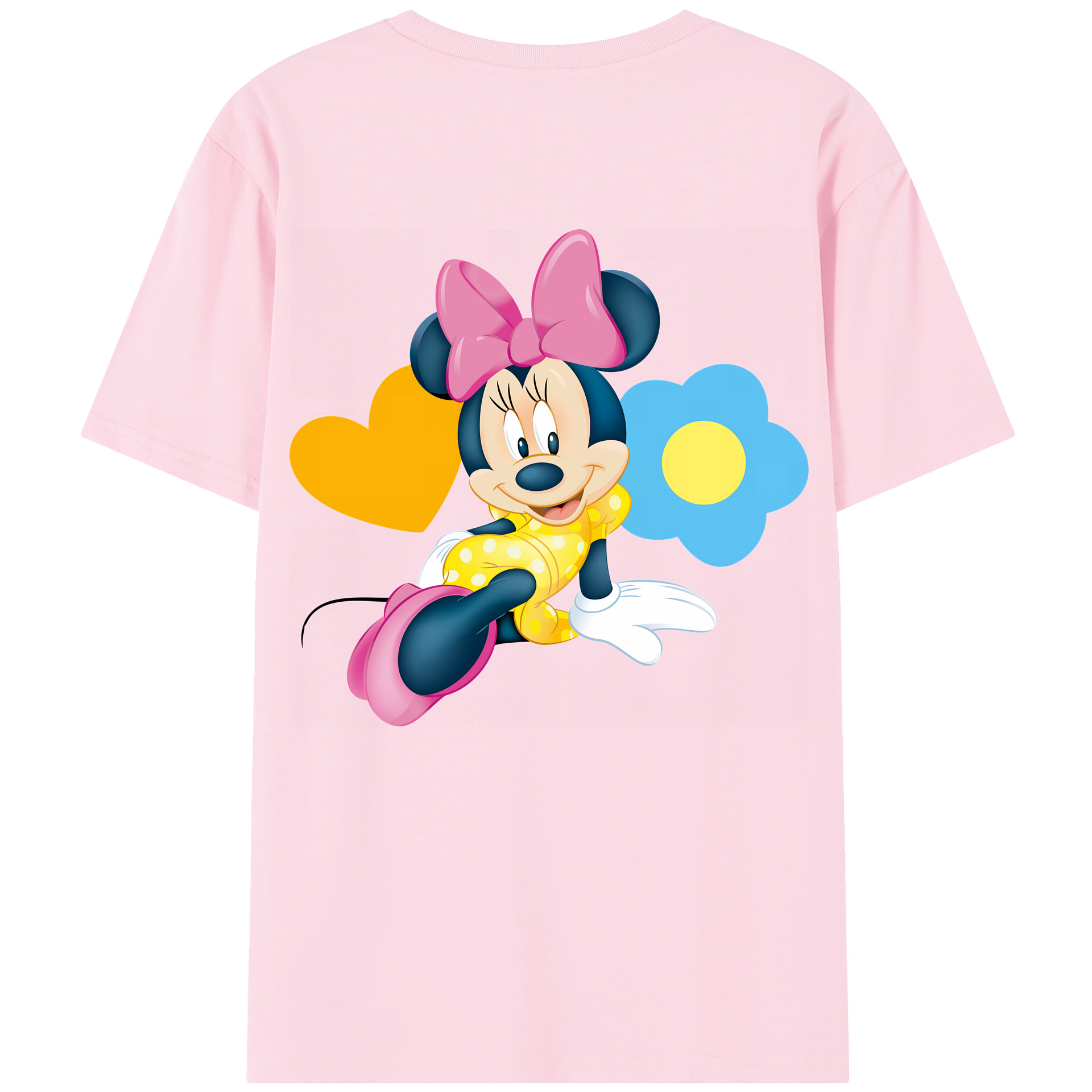 （画像用） ミッキーマウス Mickey Mouse 綿100％半袖Tシャツ（背面プリント）