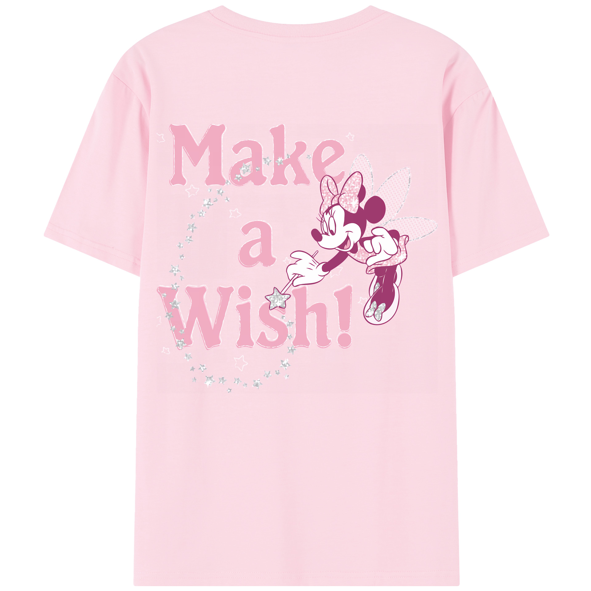 （画像用） ミッキーマウス Mickey Mouse 綿100％半袖Tシャツ（背面プリント）