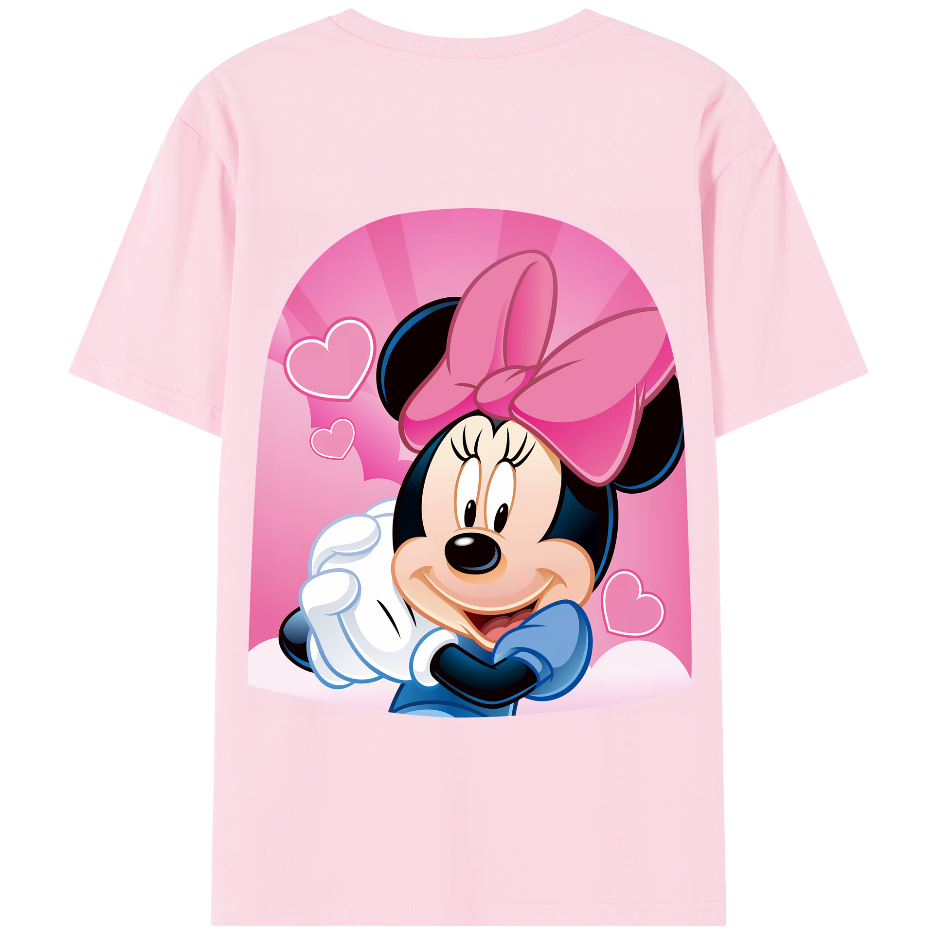 （画像用） ミッキーマウス Mickey Mouse 綿100％半袖Tシャツ（背面プリント）