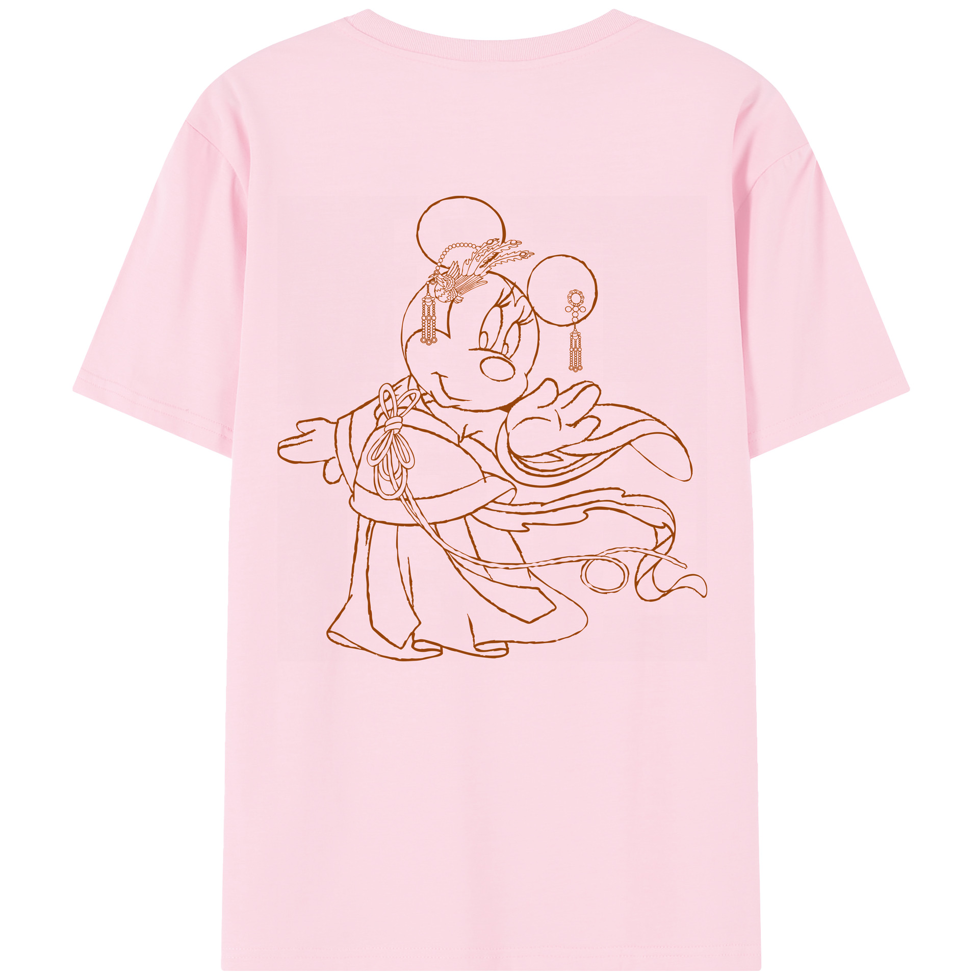 （画像用） ミッキーマウス Mickey Mouse 綿100％半袖Tシャツ（背面プリント）