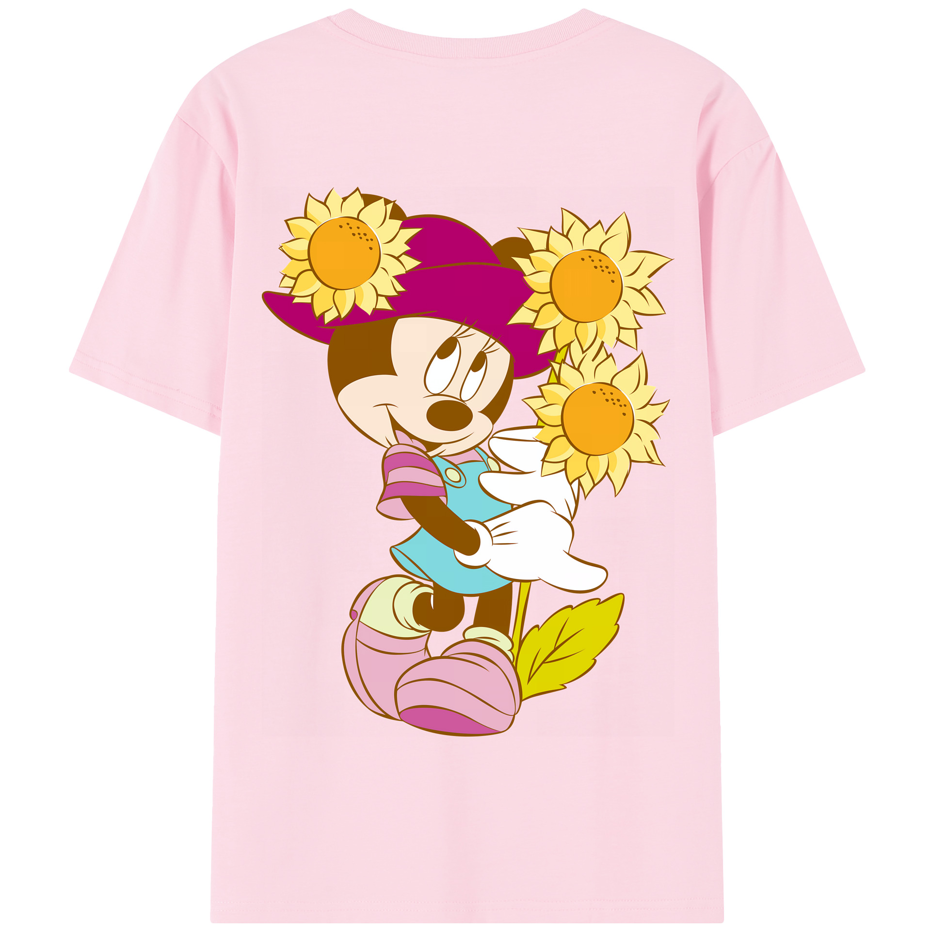 （画像用） ミッキーマウス Mickey Mouse 綿100％半袖Tシャツ（背面プリント）