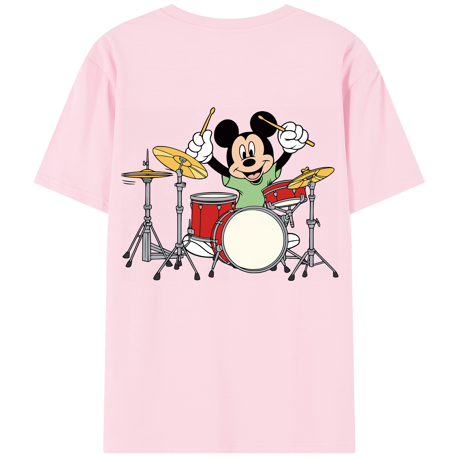 （画像用） ミッキーマウス Mickey Mouse 綿100％半袖Tシャツ（背面プリント）