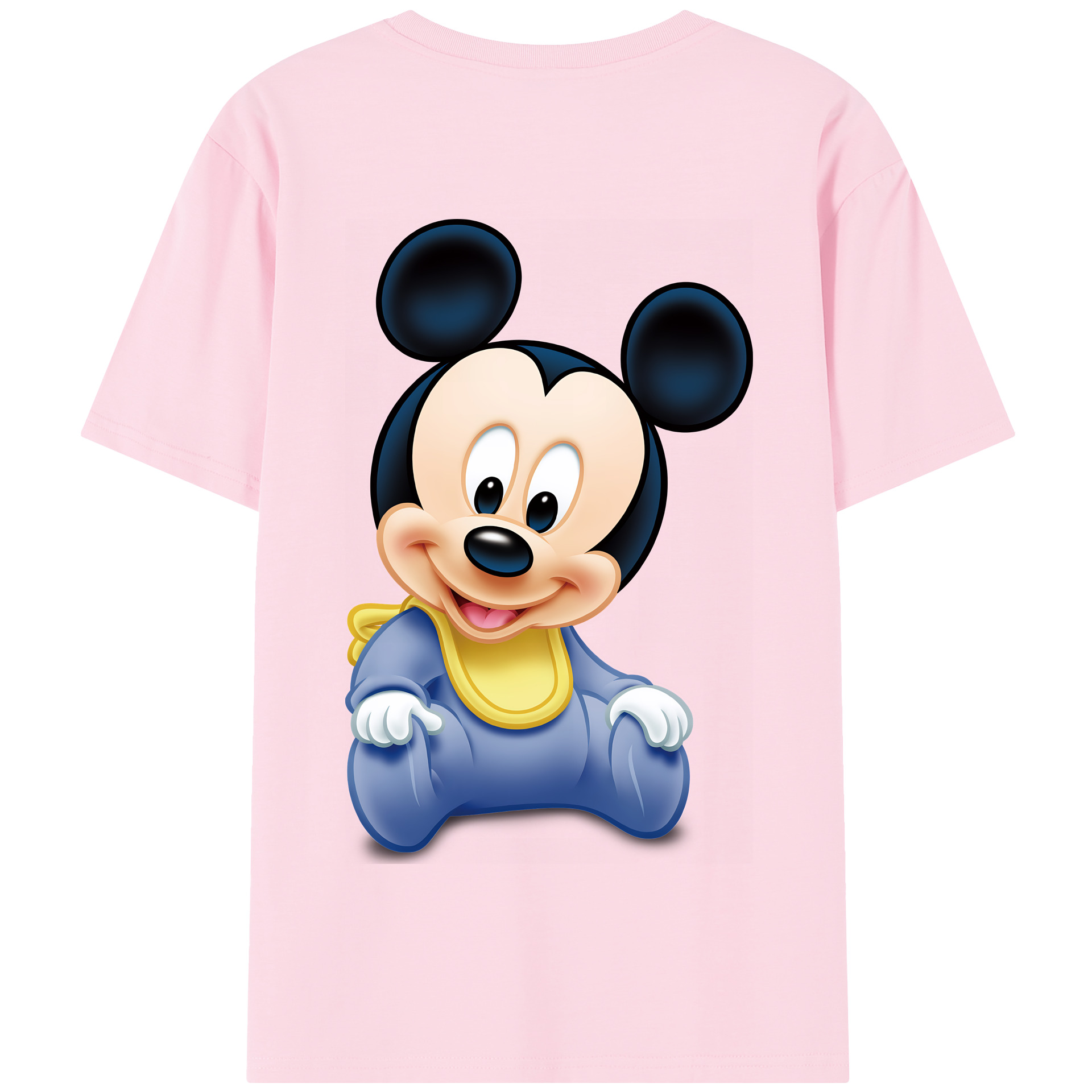 （画像用） ミッキーマウス Mickey Mouse 綿100％半袖Tシャツ（背面プリント）