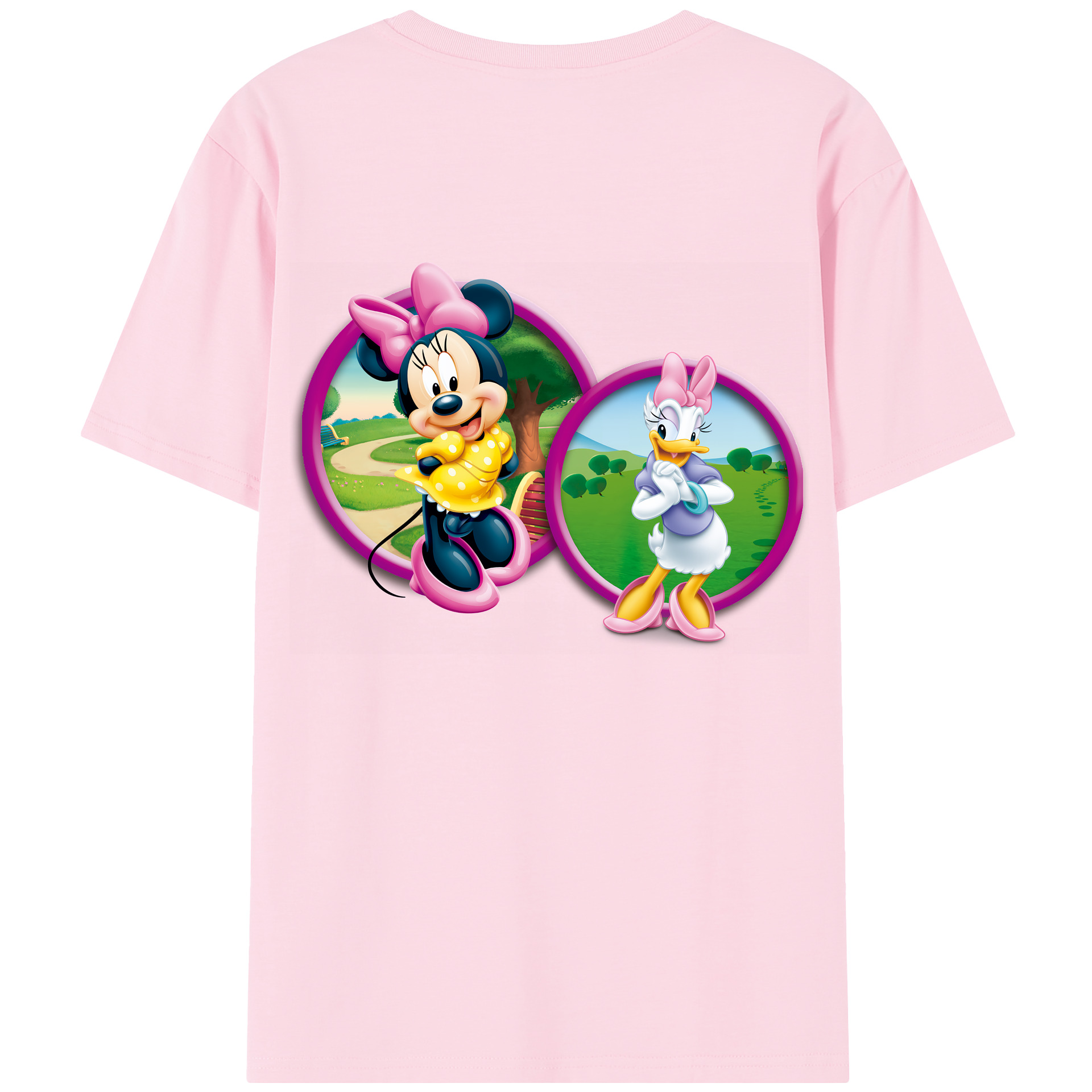 （画像用） ミッキーマウス Mickey Mouse 綿100％半袖Tシャツ（背面プリント）