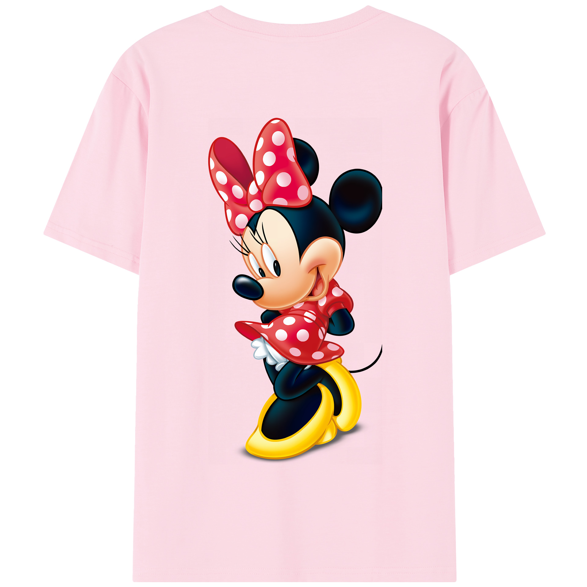 （画像用） ミッキーマウス Mickey Mouse 綿100％半袖Tシャツ（背面プリント）