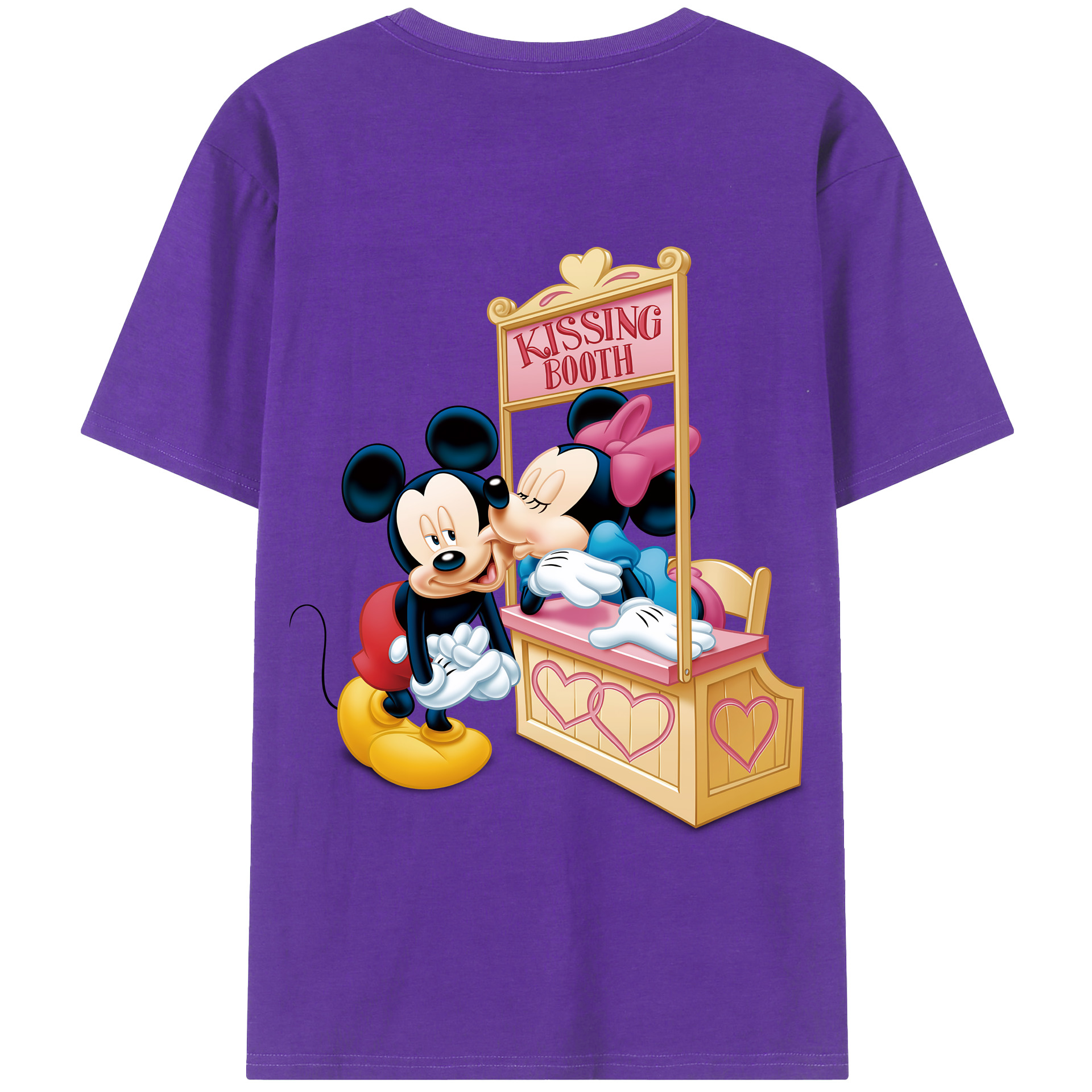 （画像用） ミッキーマウス Mickey Mouse 綿100％半袖Tシャツ（背面プリント）