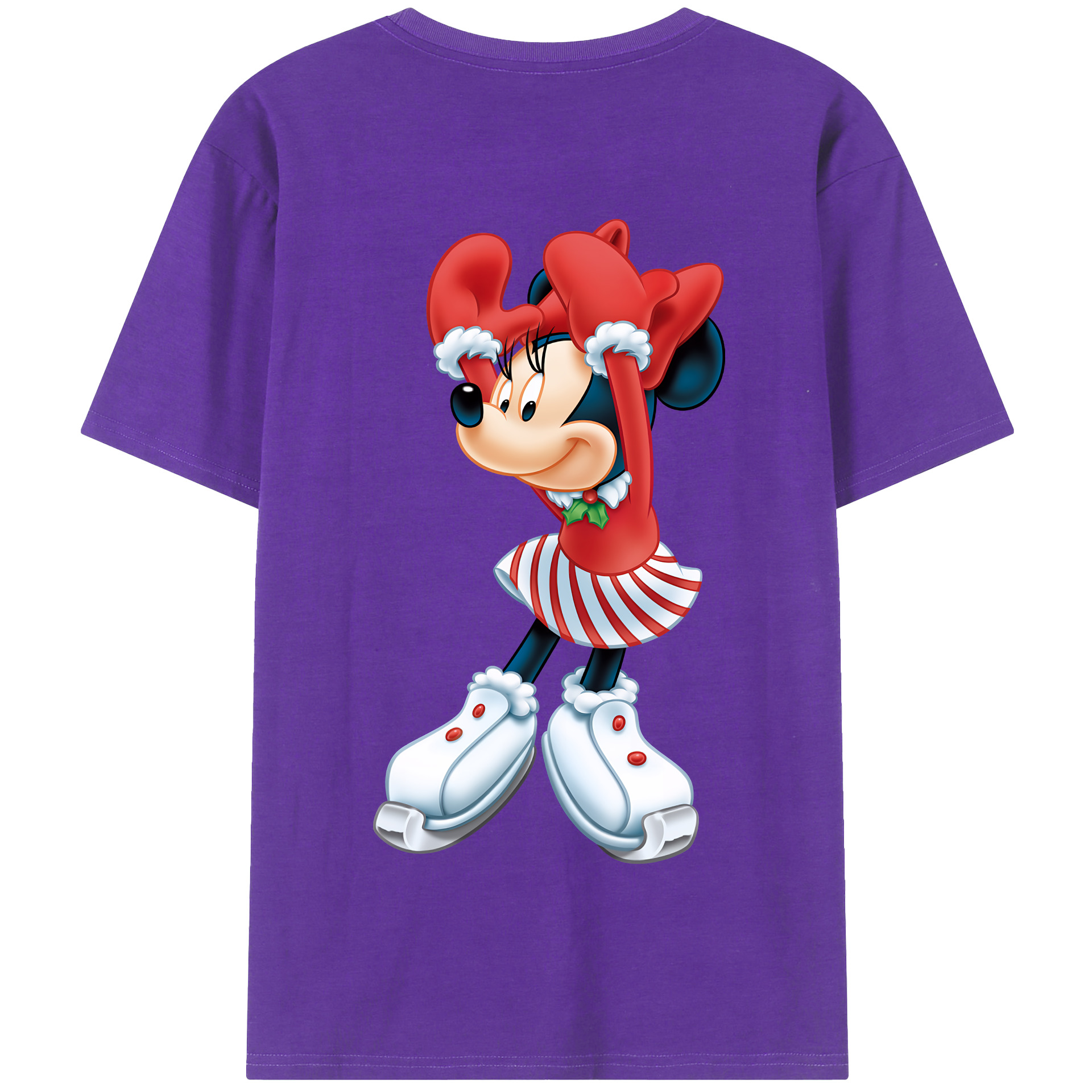 （画像用） ミッキーマウス Mickey Mouse 綿100％半袖Tシャツ（背面プリント）