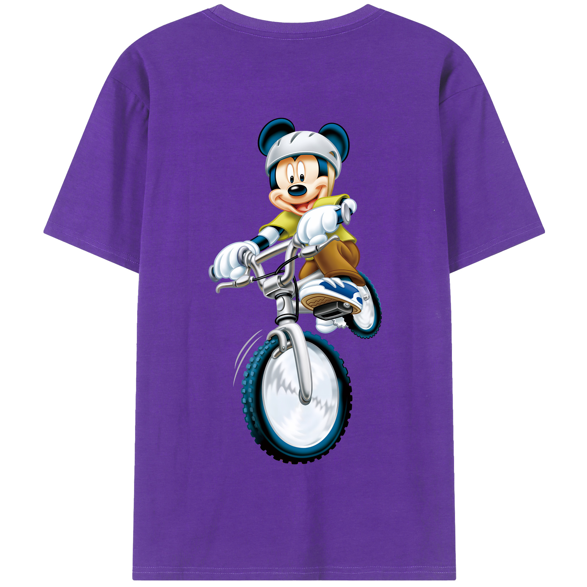 （画像用） ミッキーマウス Mickey Mouse 綿100％半袖Tシャツ（背面プリント）