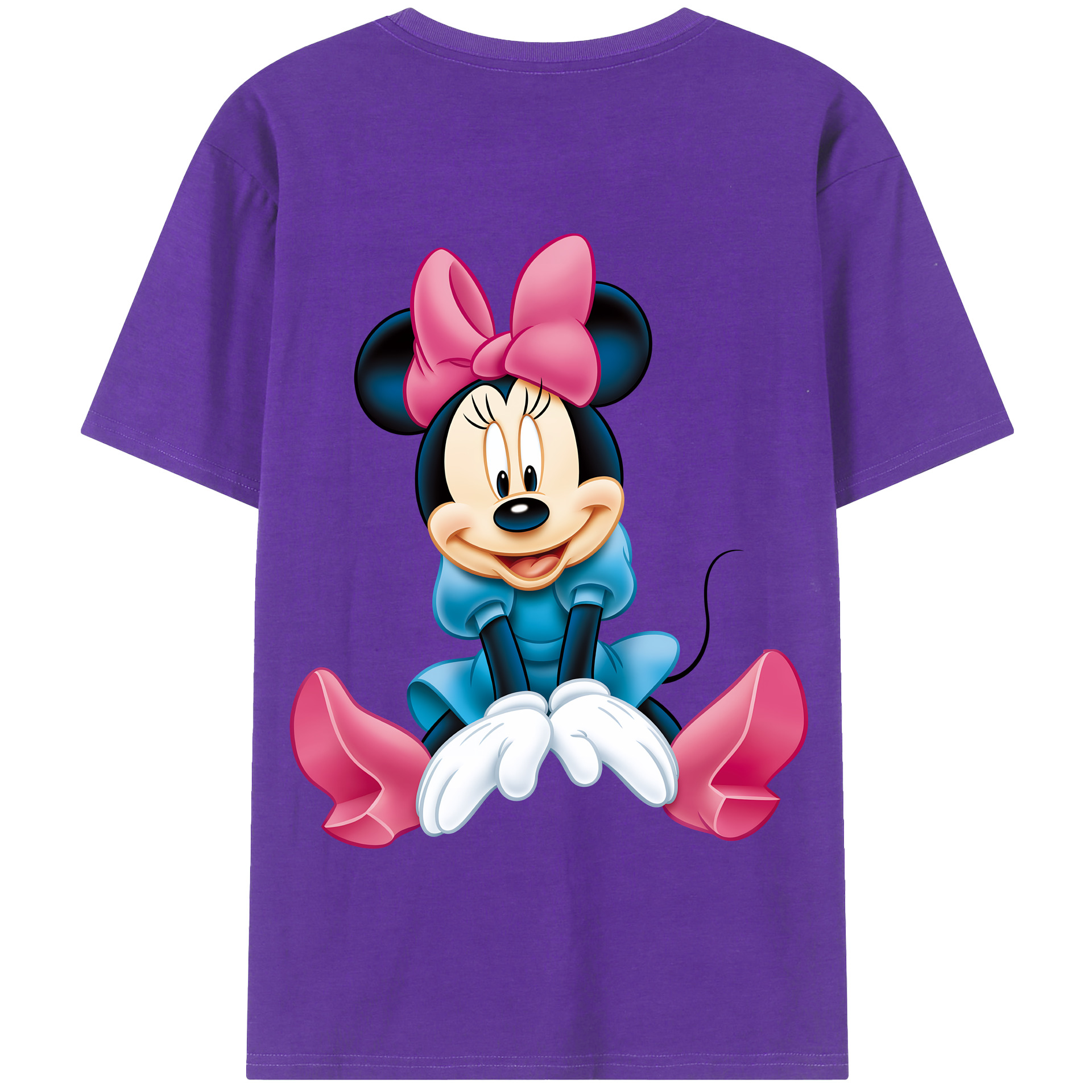 （画像用） ミッキーマウス Mickey Mouse 綿100％半袖Tシャツ（背面プリント）