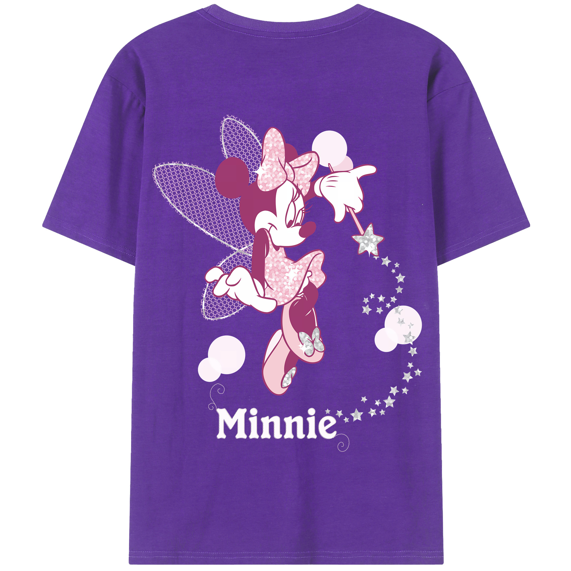 （画像用） ミッキーマウス Mickey Mouse 綿100％半袖Tシャツ（背面プリント）