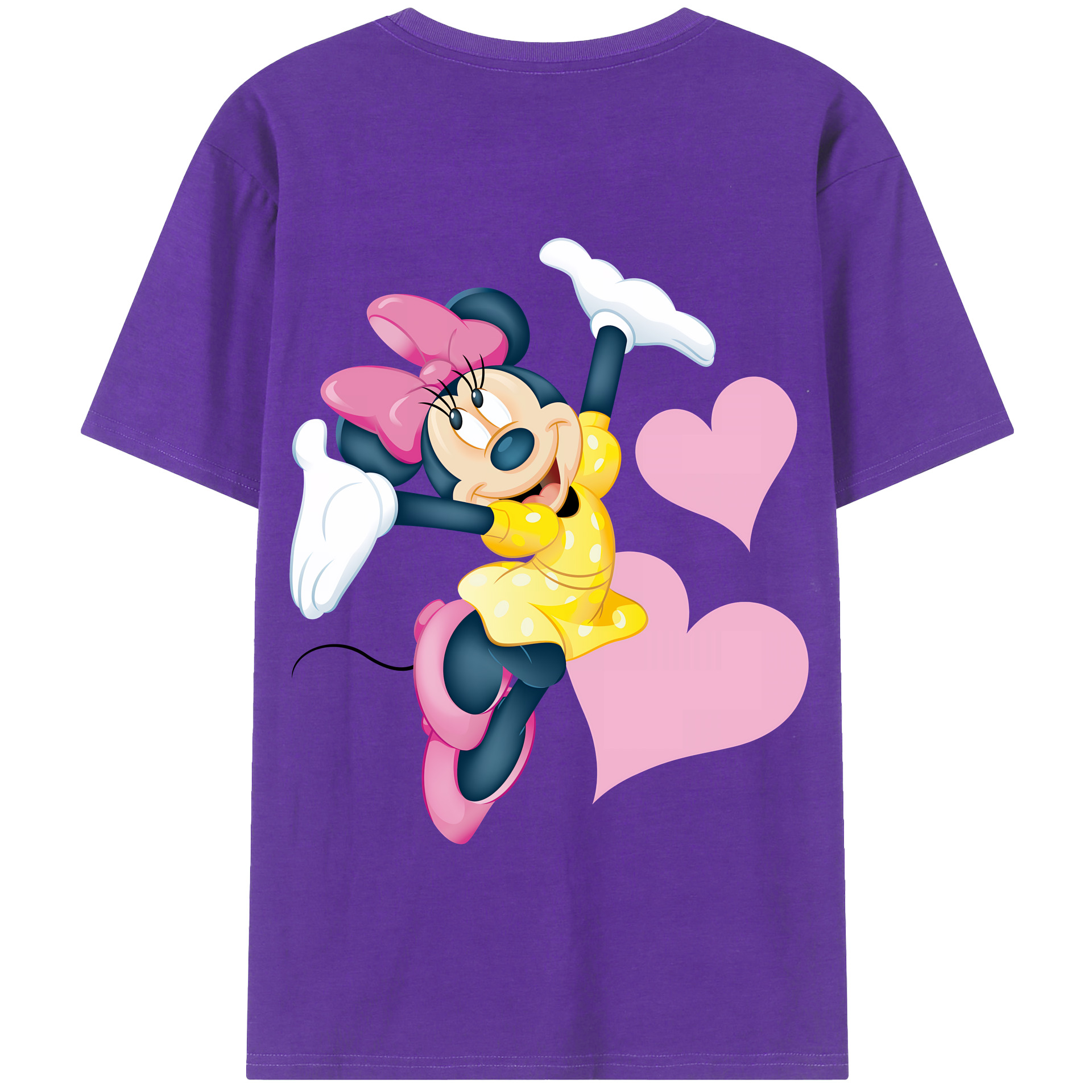 （画像用） ミッキーマウス Mickey Mouse 綿100％半袖Tシャツ（背面プリント）