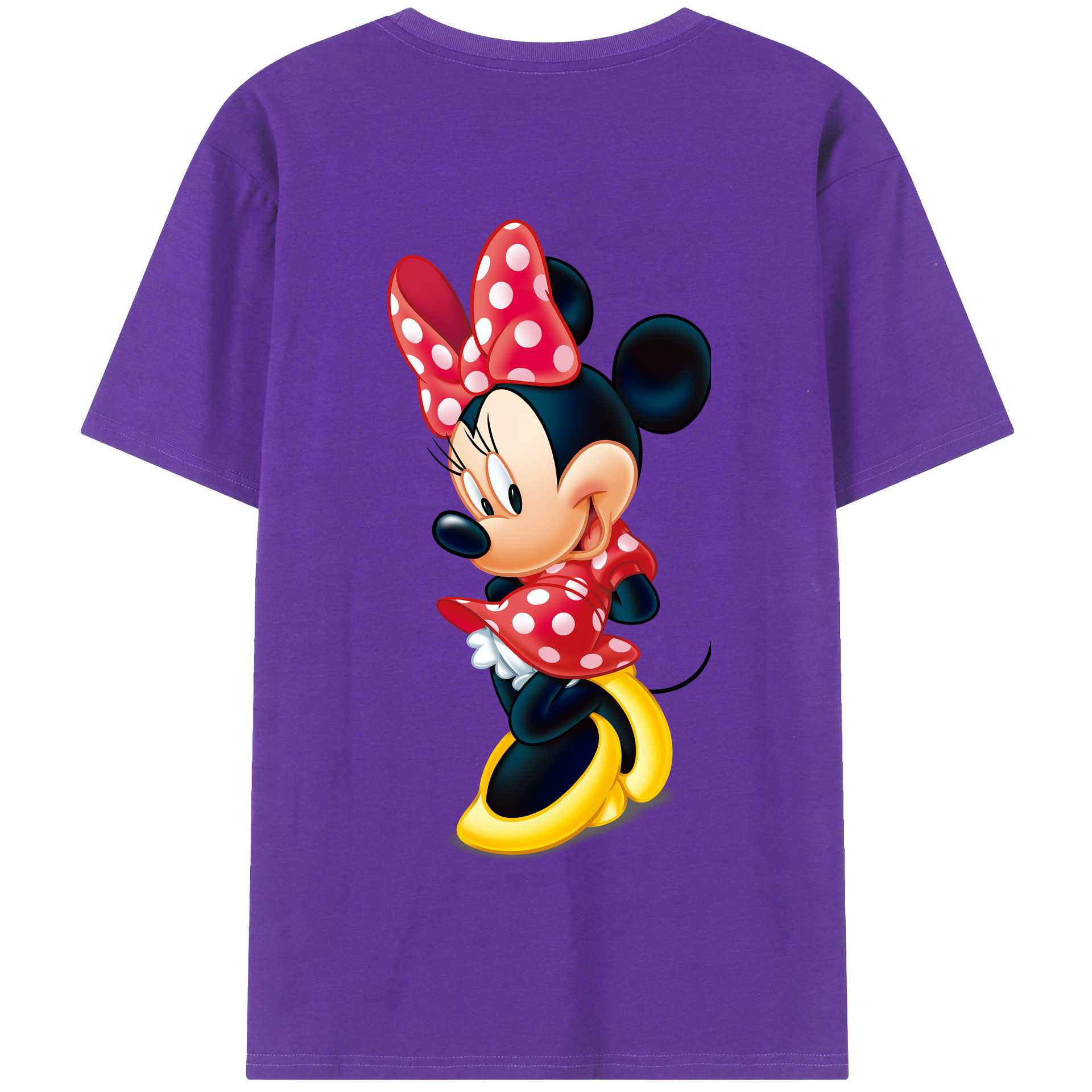 （画像用） ミッキーマウス Mickey Mouse 綿100％半袖Tシャツ（背面プリント）