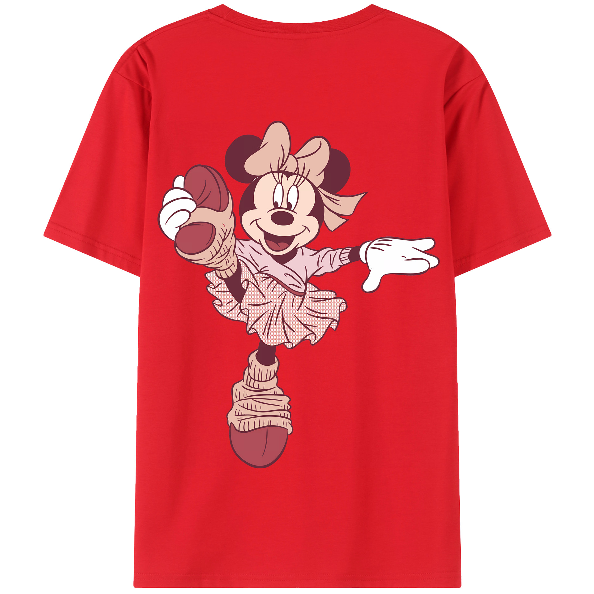 （画像用） ミッキーマウス Mickey Mouse 綿100％半袖Tシャツ（背面プリント）