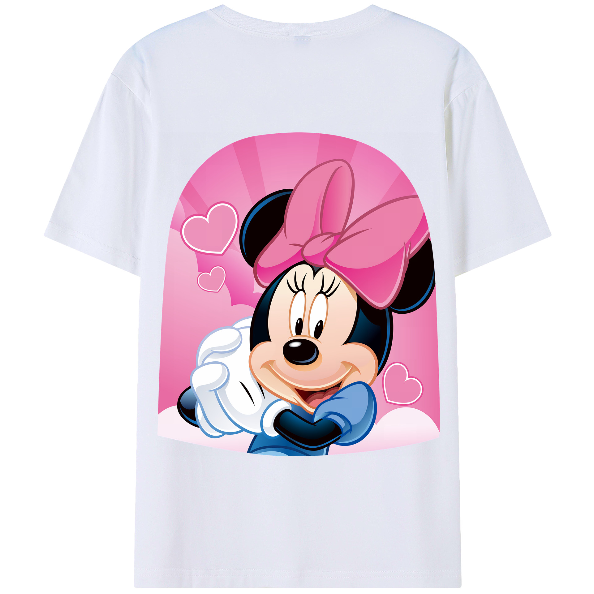 （画像用） ミッキーマウス Mickey Mouse 綿100％半袖Tシャツ（背面プリント）