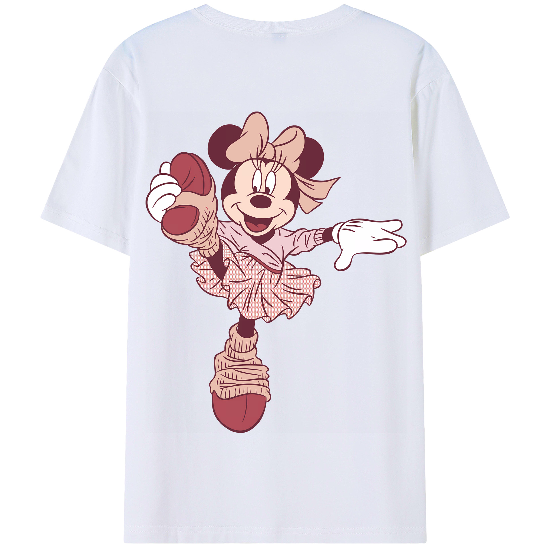 （画像用） ミッキーマウス Mickey Mouse 綿100％半袖Tシャツ（背面プリント）