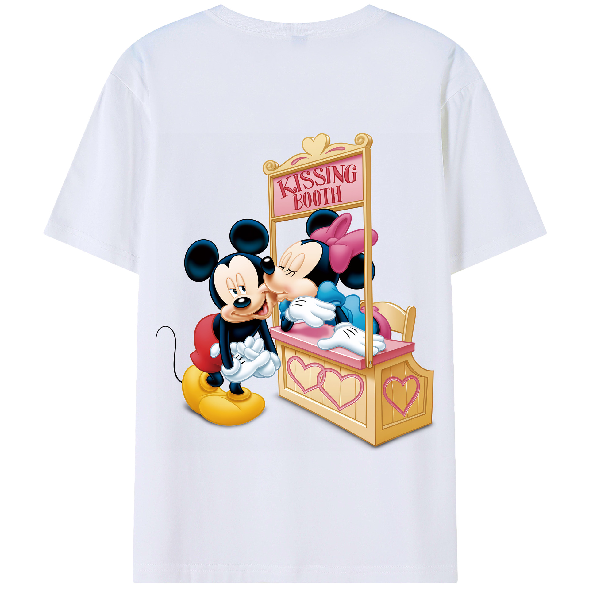 （画像用） ミッキーマウス Mickey Mouse 綿100％半袖Tシャツ（背面プリント）