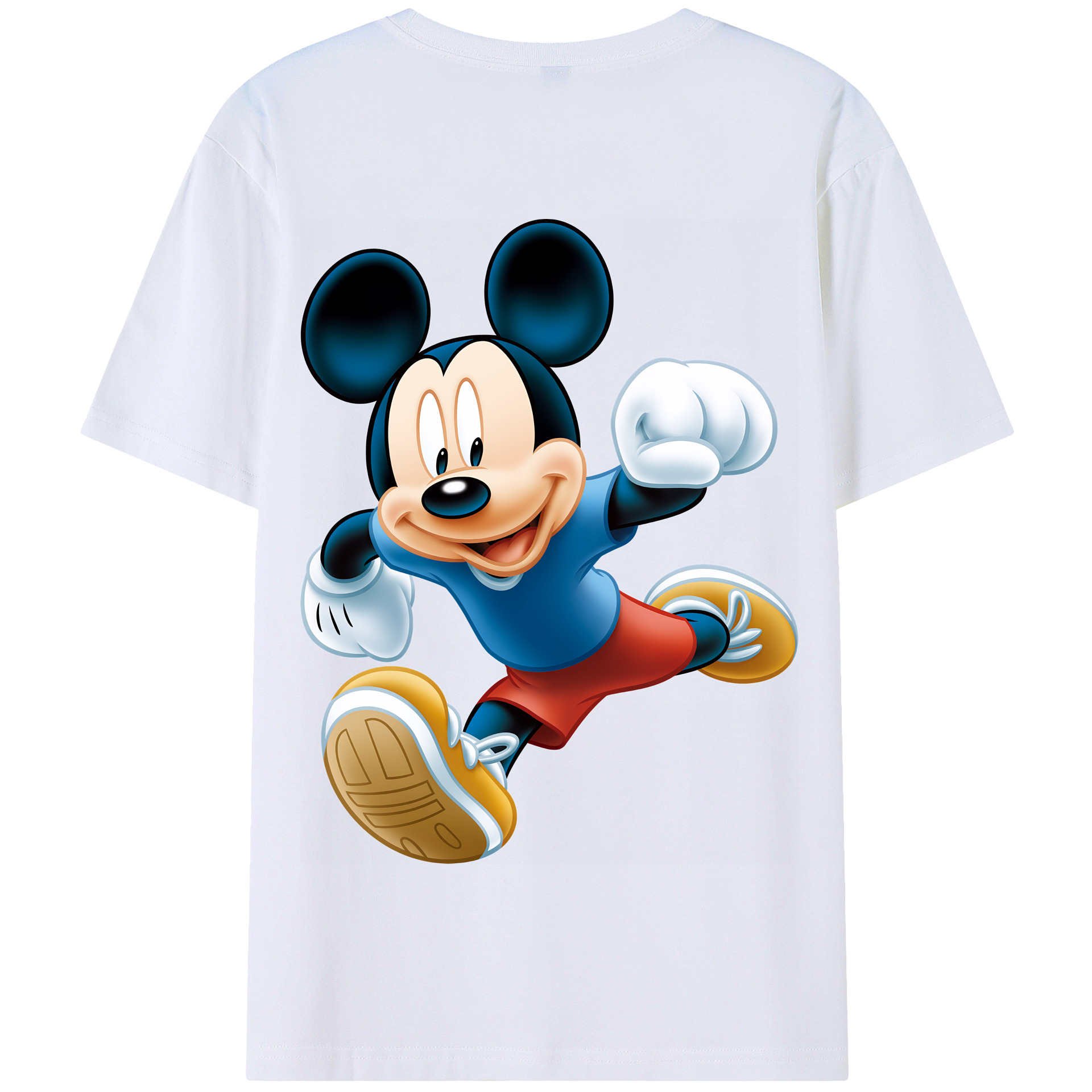（画像用） ミッキーマウス Mickey Mouse 綿100％半袖Tシャツ（背面プリント）