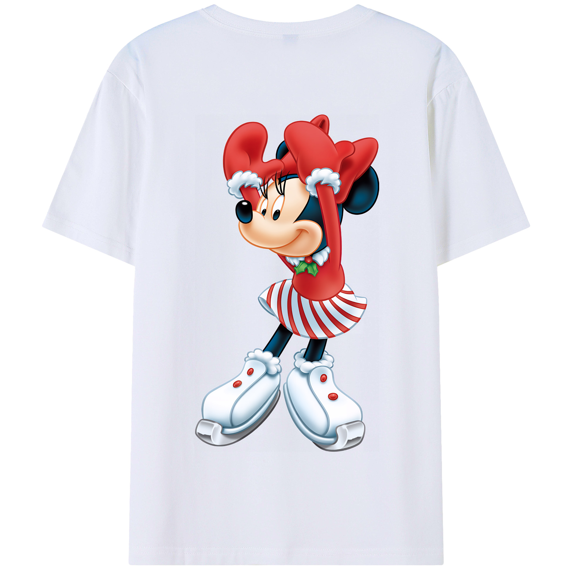 （画像用） ミッキーマウス Mickey Mouse 綿100％半袖Tシャツ（背面プリント）
