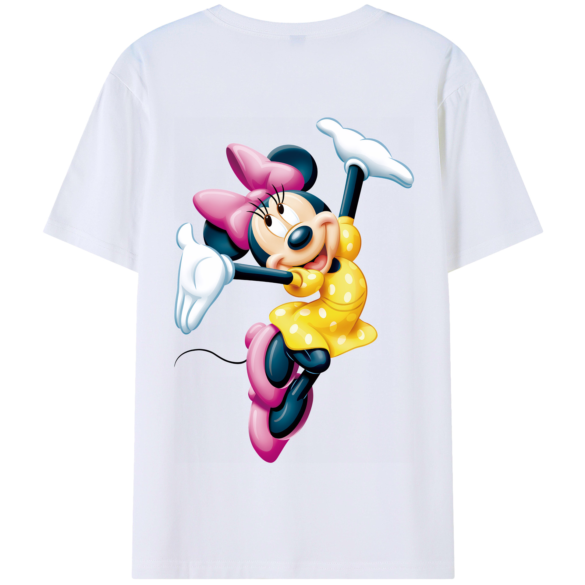 （画像用） ミッキーマウス Mickey Mouse 綿100％半袖Tシャツ（背面プリント）
