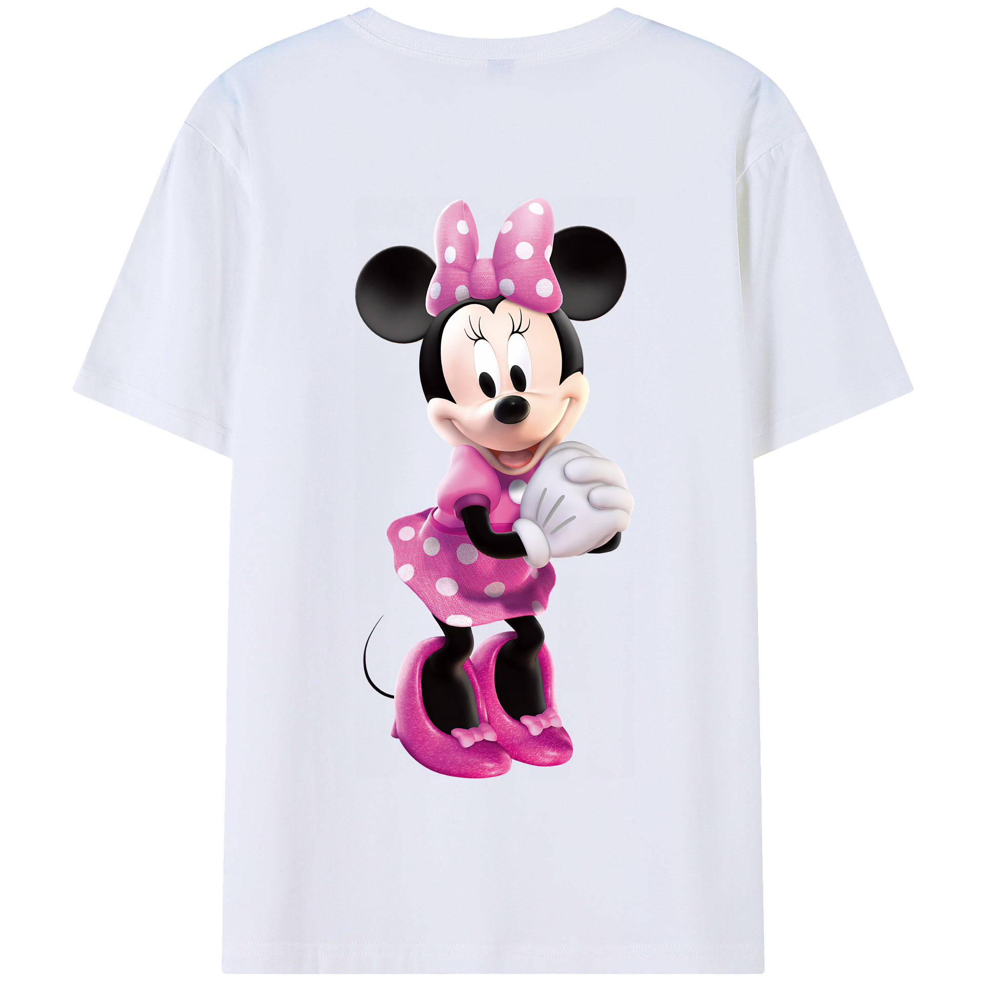 （画像用） ミッキーマウス Mickey Mouse 綿100％半袖Tシャツ（背面プリント）