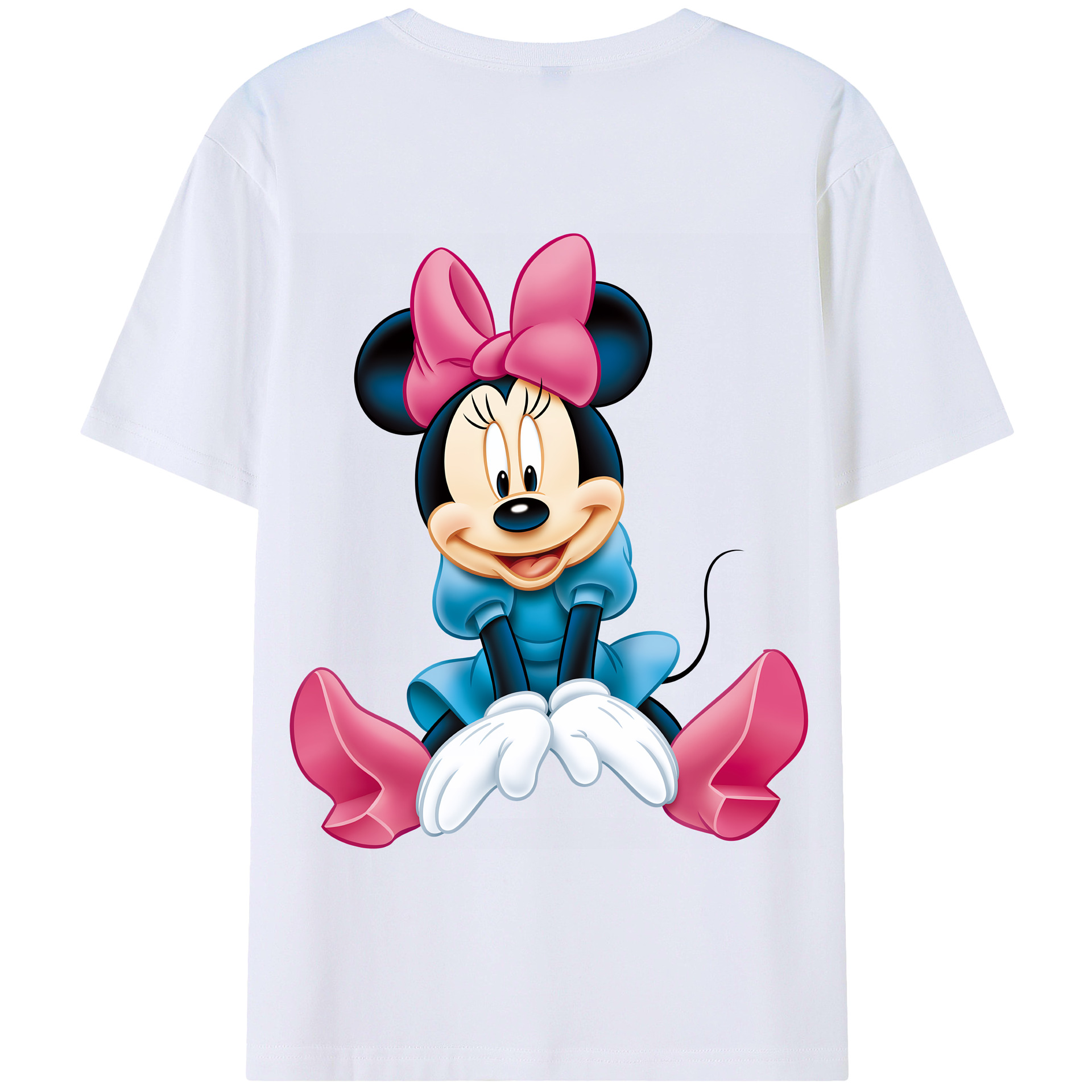 （画像用） ミッキーマウス Mickey Mouse 綿100％半袖Tシャツ（背面プリント）