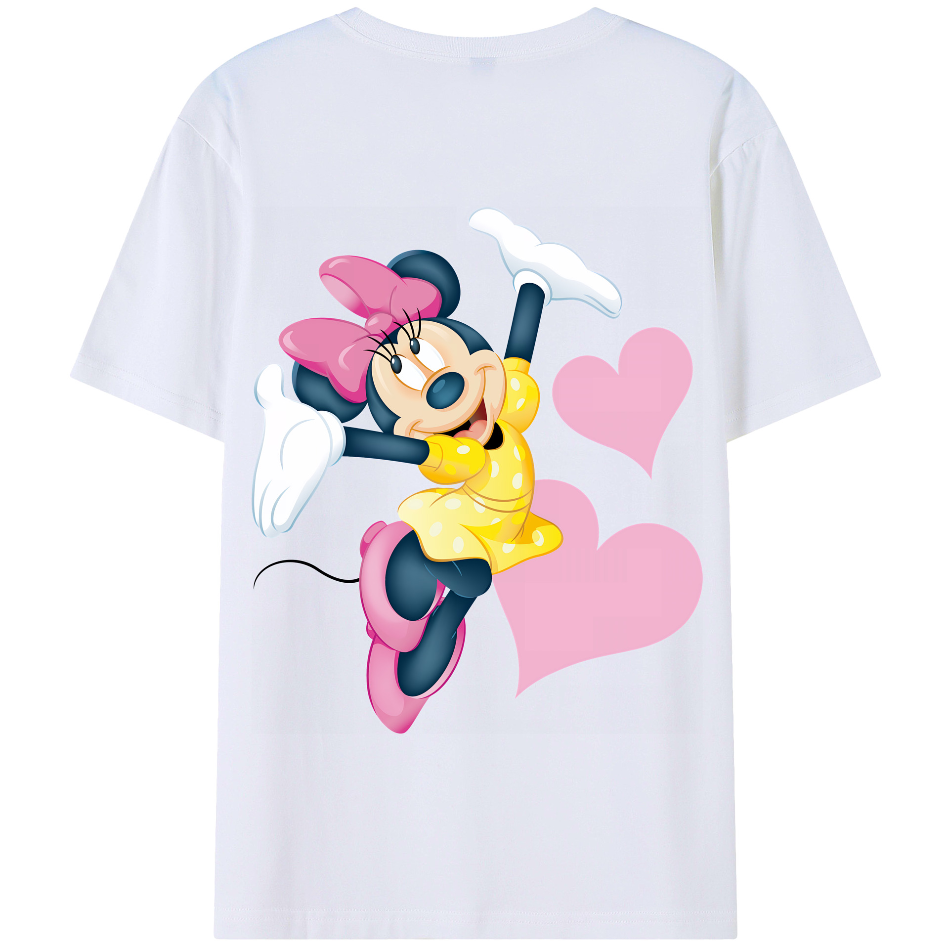 （画像用） ミッキーマウス Mickey Mouse 綿100％半袖Tシャツ（背面プリント）
