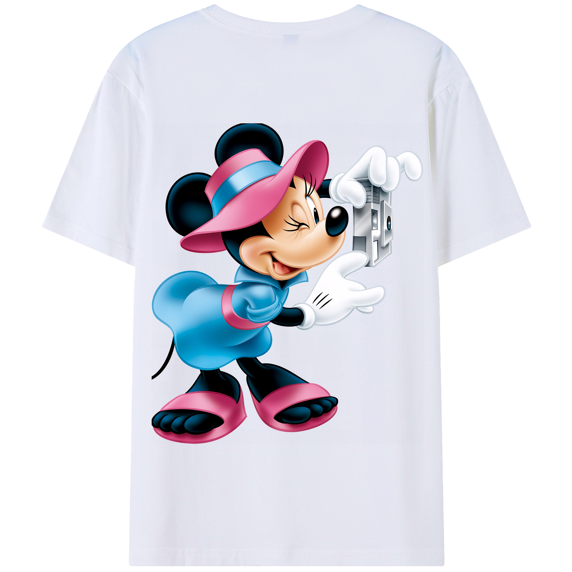 （画像用） ミッキーマウス Mickey Mouse 綿100％半袖Tシャツ（背面プリント）