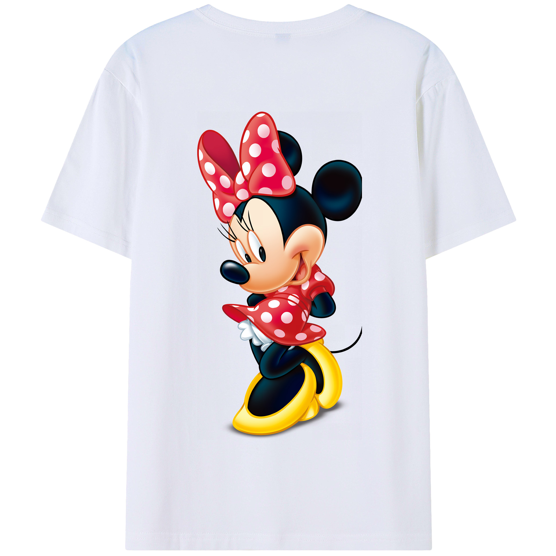 （画像用） ミッキーマウス Mickey Mouse 綿100％半袖Tシャツ（背面プリント）
