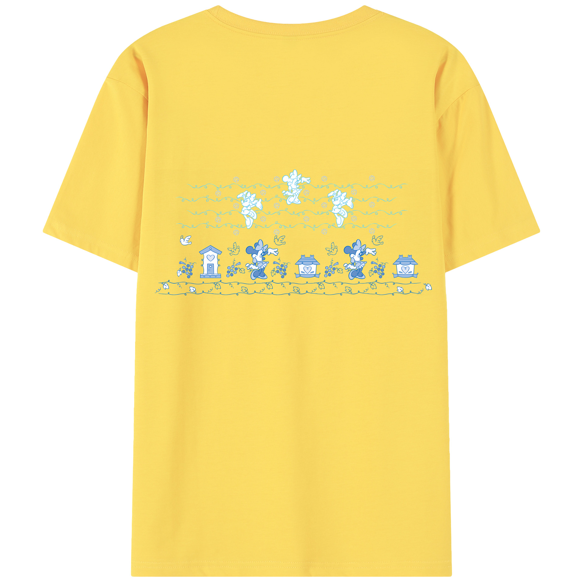 （画像用） ミッキーマウス Mickey Mouse 綿100％半袖Tシャツ（背面プリント）