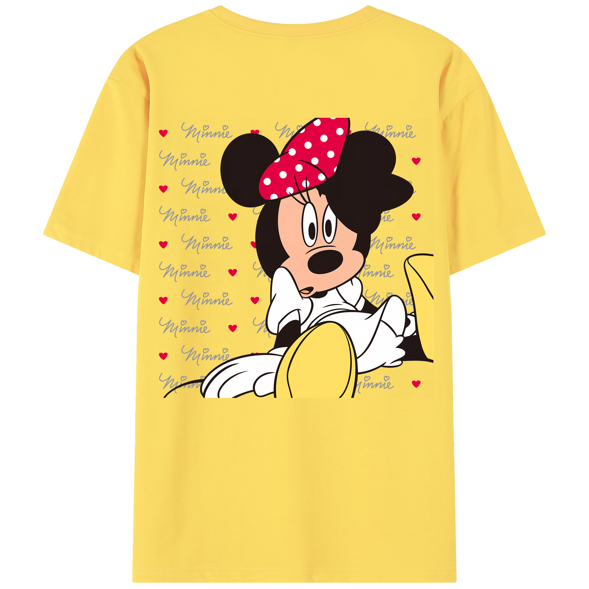 （画像用） ミッキーマウス Mickey Mouse 綿100％半袖Tシャツ（背面プリント）