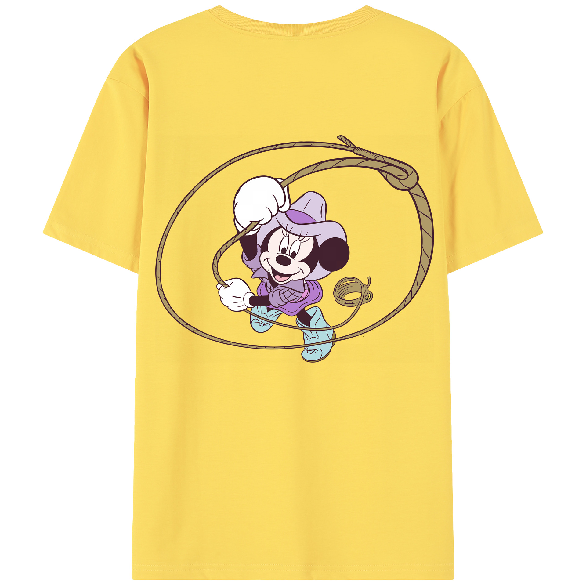 （画像用） ミッキーマウス Mickey Mouse 綿100％半袖Tシャツ（背面プリント）