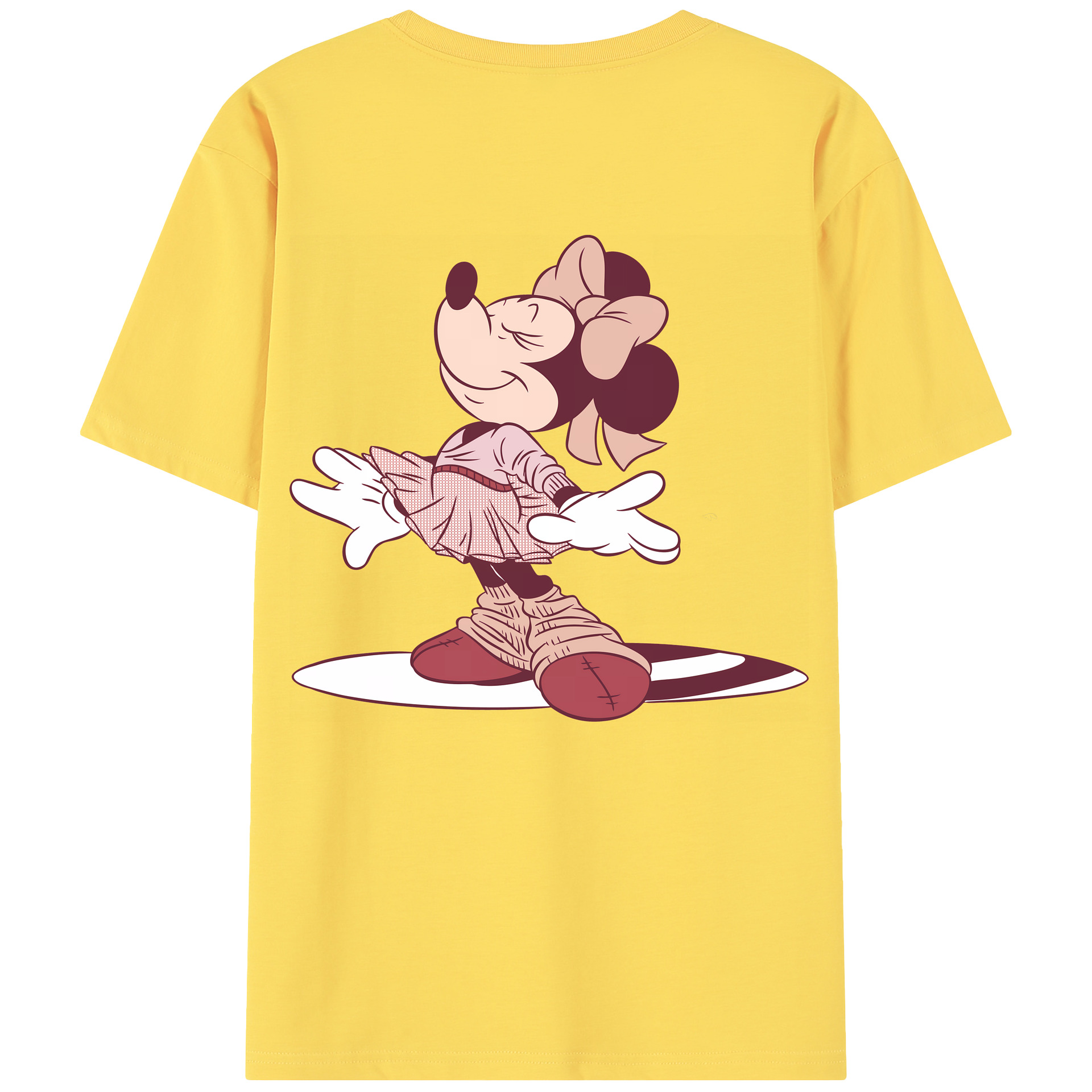 （画像用） ミッキーマウス Mickey Mouse 綿100％半袖Tシャツ（背面プリント）