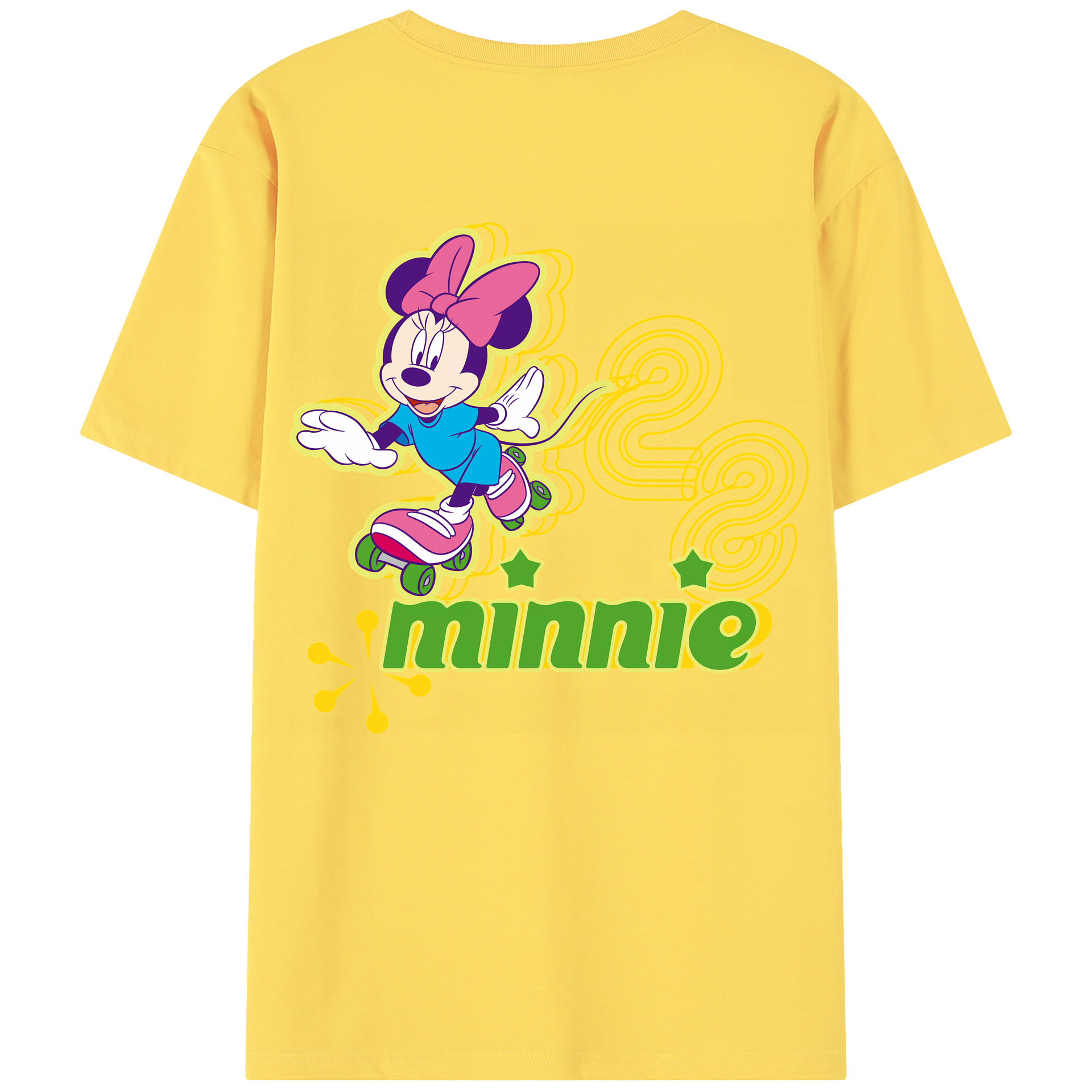 （画像用） ミッキーマウス Mickey Mouse 綿100％半袖Tシャツ（背面プリント）