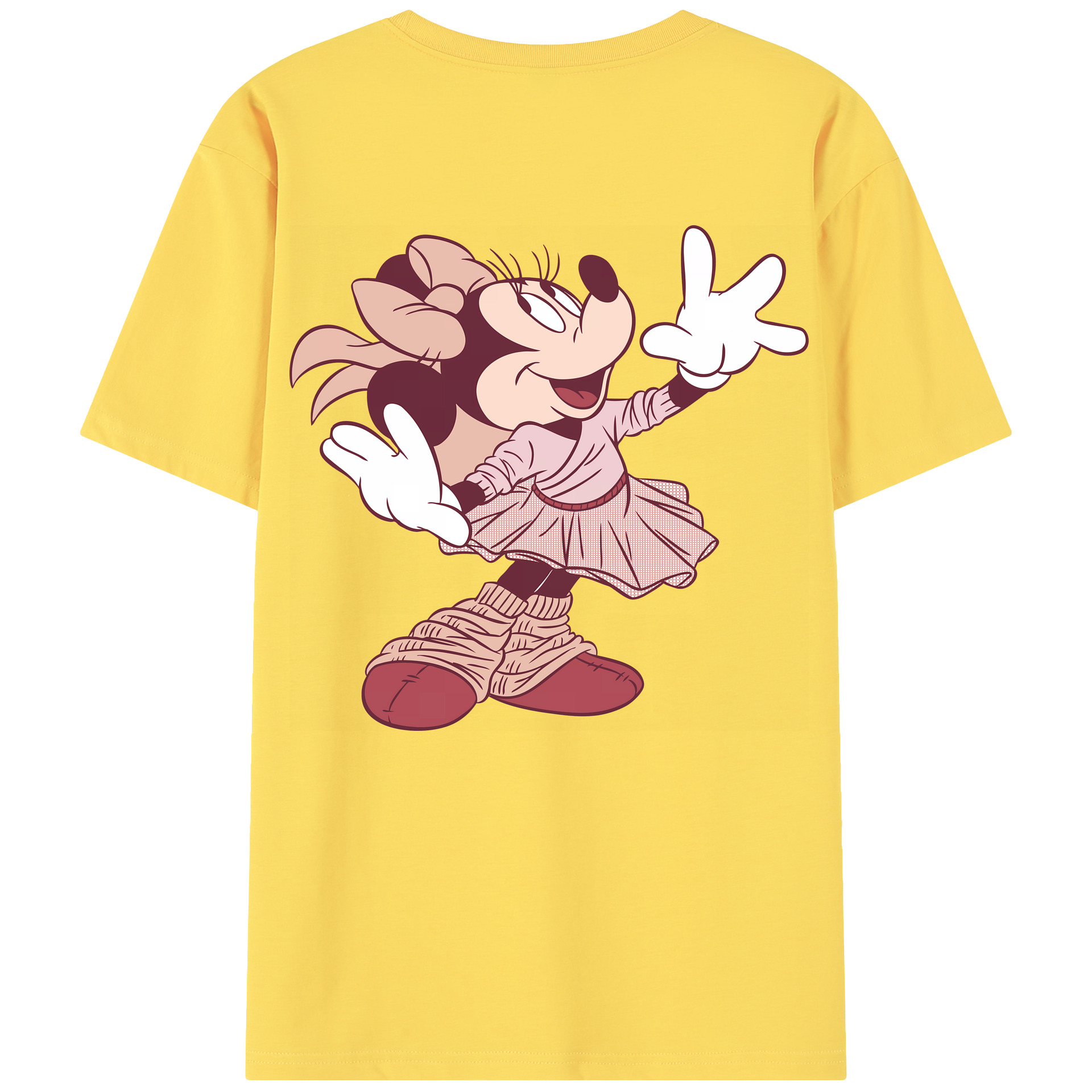（画像用） ミッキーマウス Mickey Mouse 綿100％半袖Tシャツ（背面プリント）