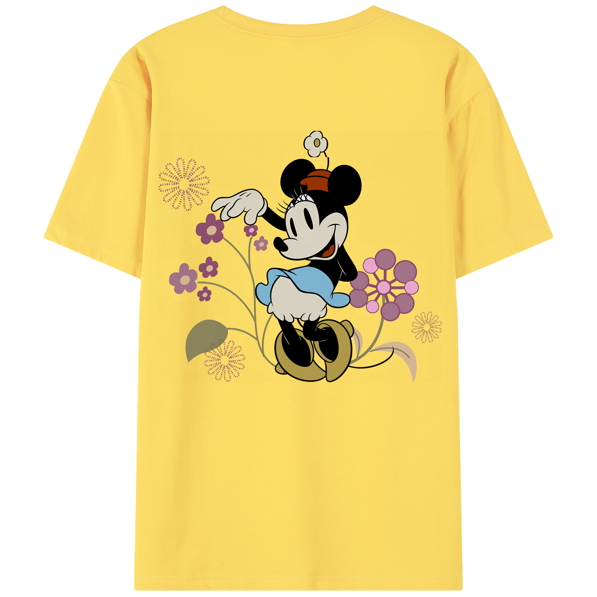 （画像用） ミッキーマウス Mickey Mouse 綿100％半袖Tシャツ（背面プリント）