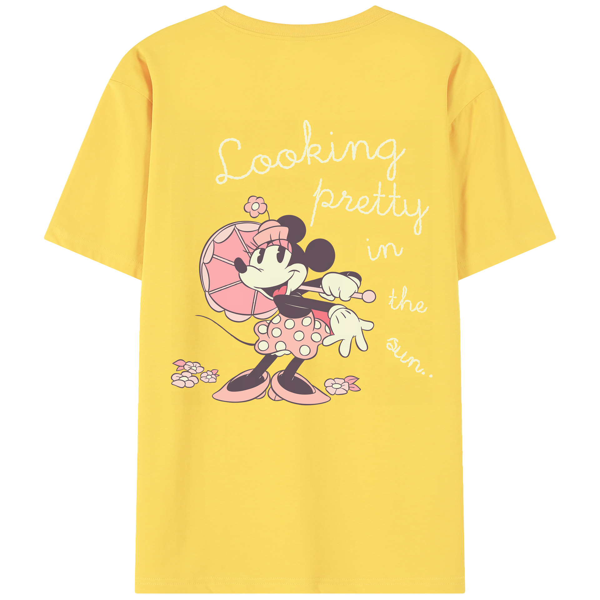 （画像用） ミッキーマウス Mickey Mouse 綿100％半袖Tシャツ（背面プリント）