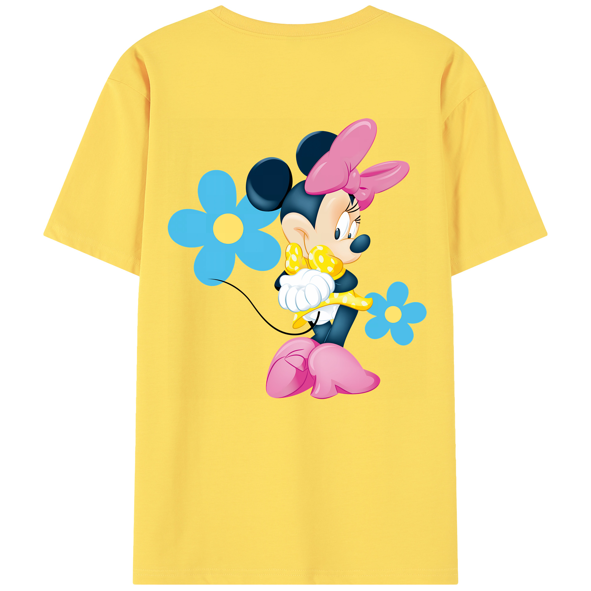 （画像用） ミッキーマウス Mickey Mouse 綿100％半袖Tシャツ（背面プリント）