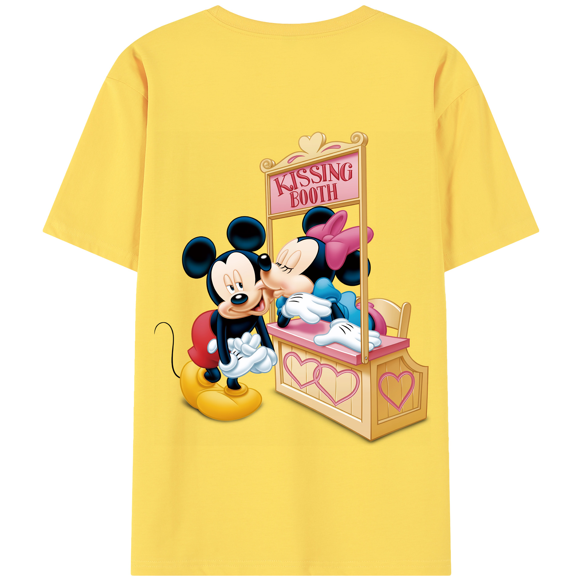 （画像用） ミッキーマウス Mickey Mouse 綿100％半袖Tシャツ（背面プリント）