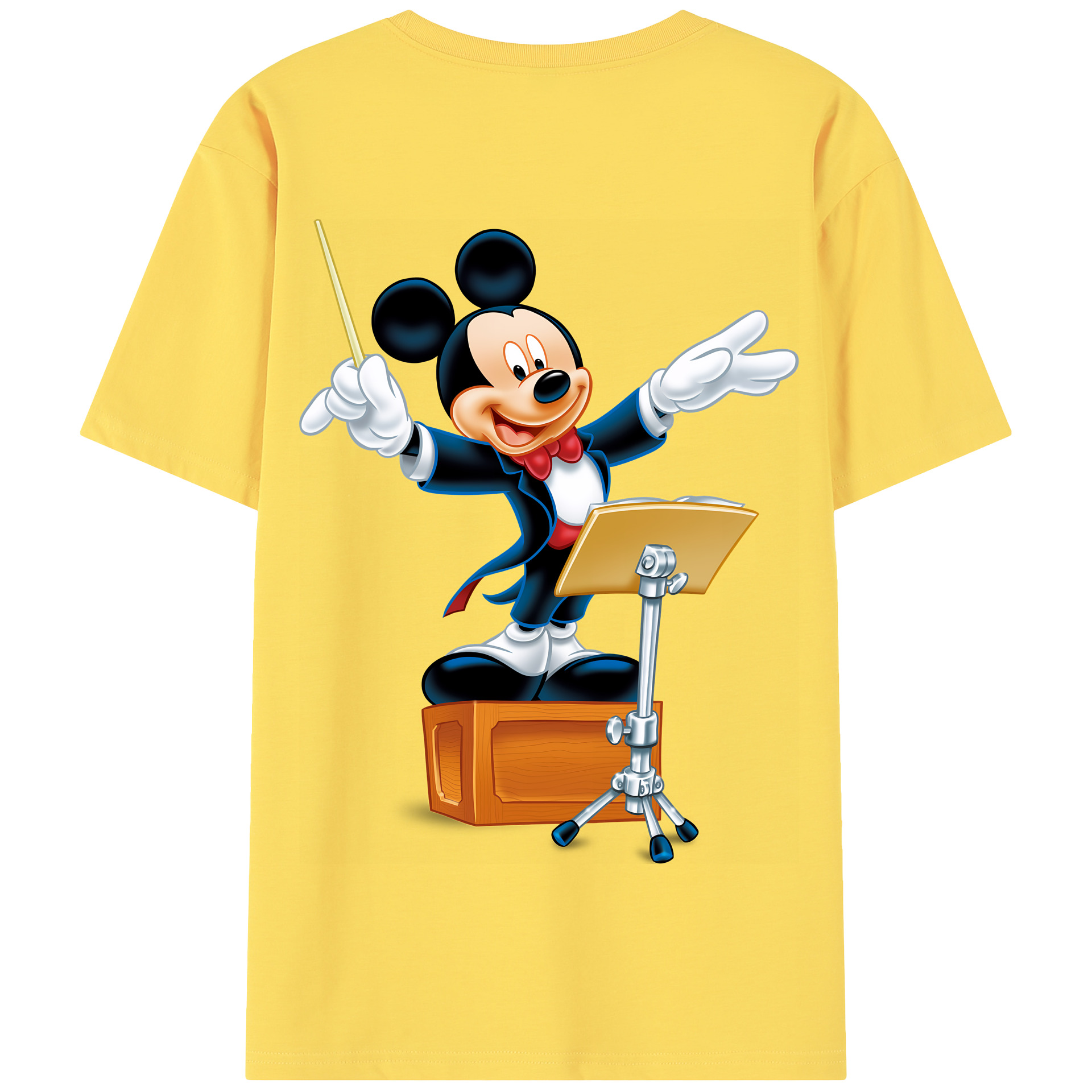 （画像用） ミッキーマウス Mickey Mouse 綿100％半袖Tシャツ（背面プリント）