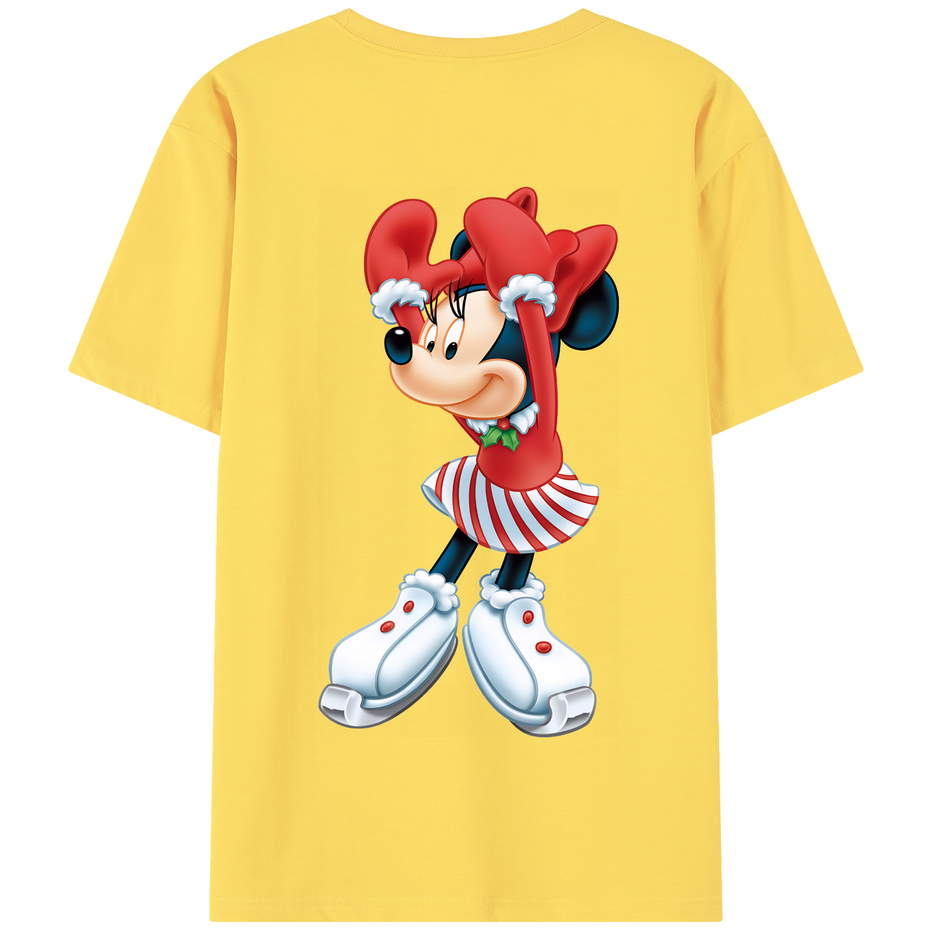 （画像用） ミッキーマウス Mickey Mouse 綿100％半袖Tシャツ（背面プリント）