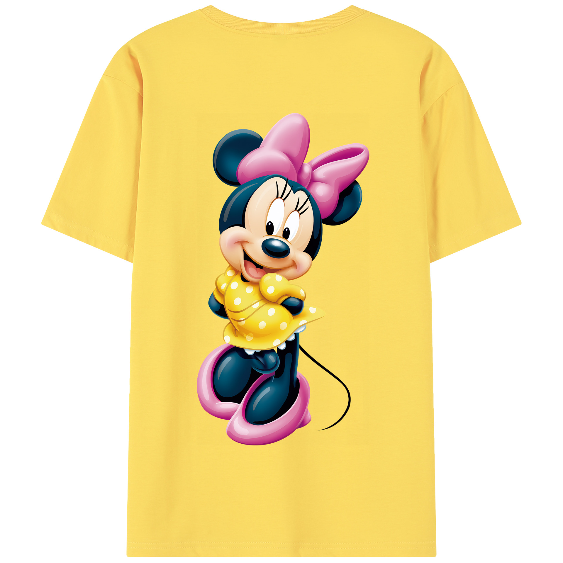 （画像用） ミッキーマウス Mickey Mouse 綿100％半袖Tシャツ（背面プリント）