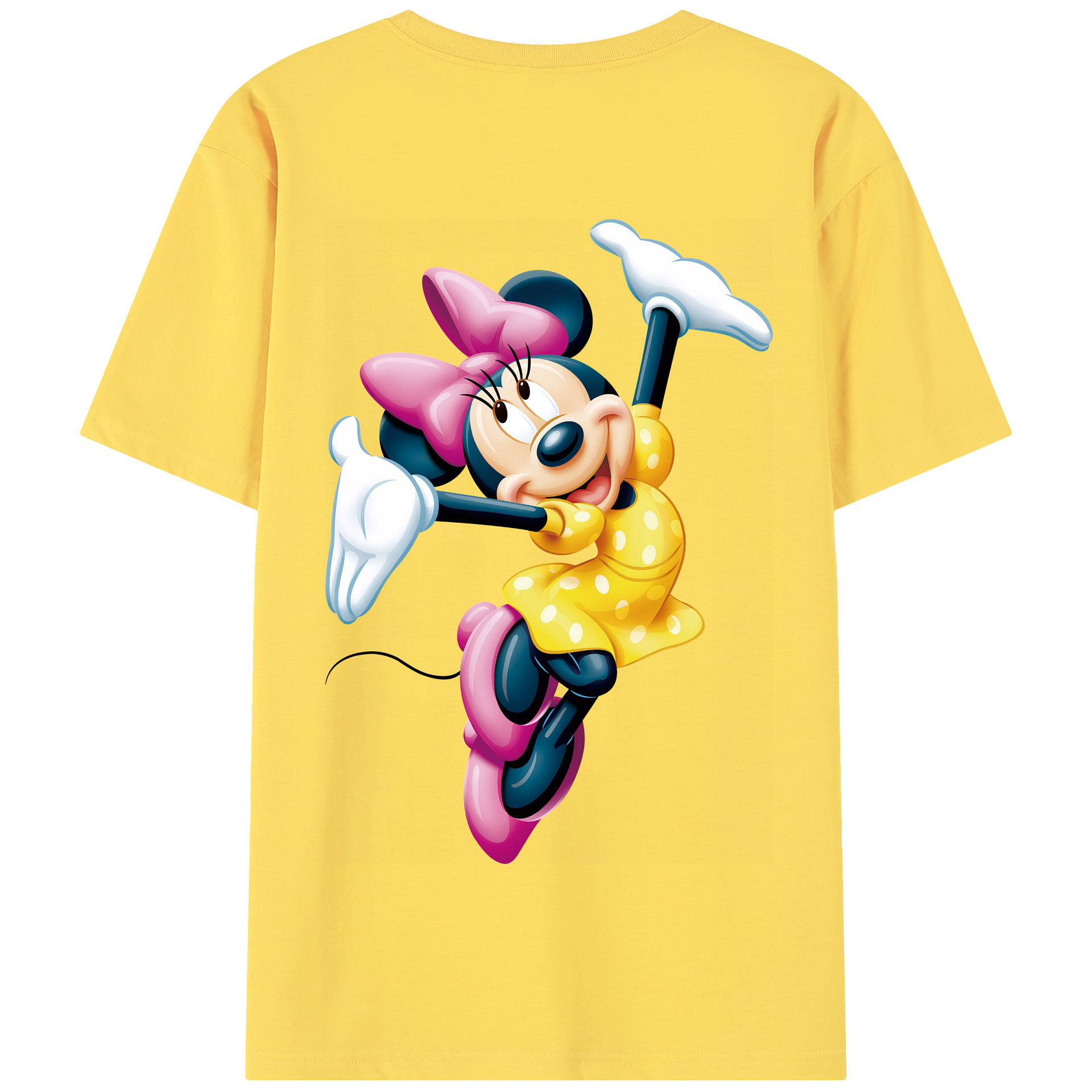 （画像用） ミッキーマウス Mickey Mouse 綿100％半袖Tシャツ（背面プリント）
