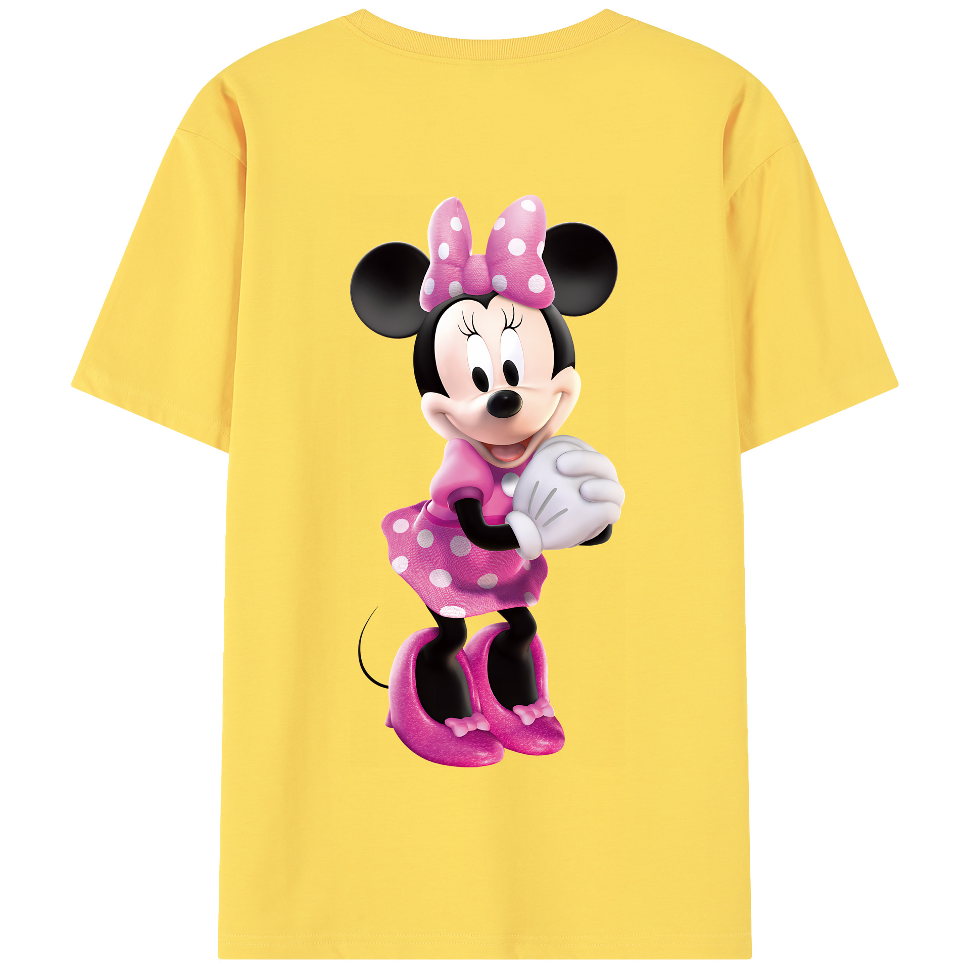 （画像用） ミッキーマウス Mickey Mouse 綿100％半袖Tシャツ（背面プリント）