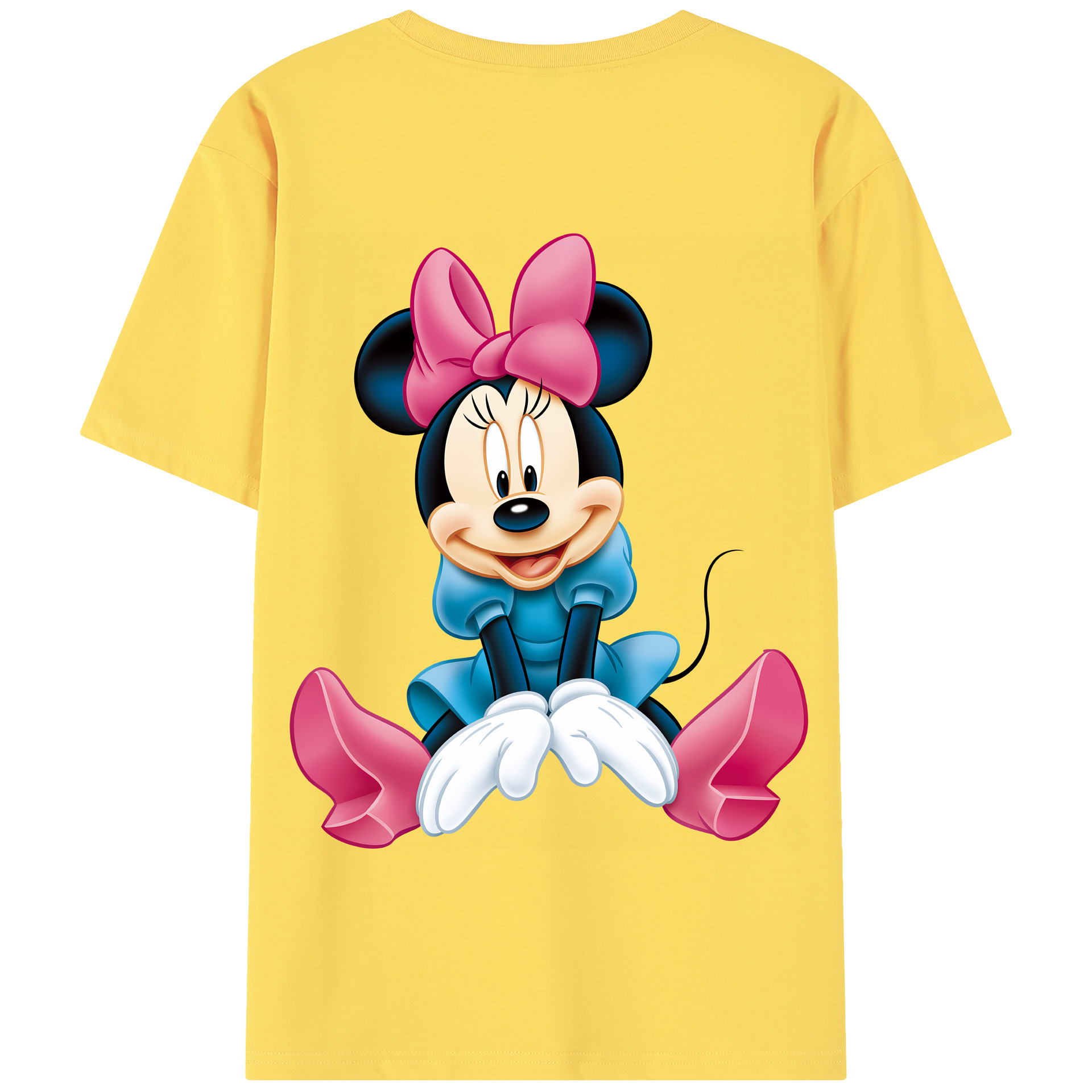 （画像用） ミッキーマウス Mickey Mouse 綿100％半袖Tシャツ（背面プリント）