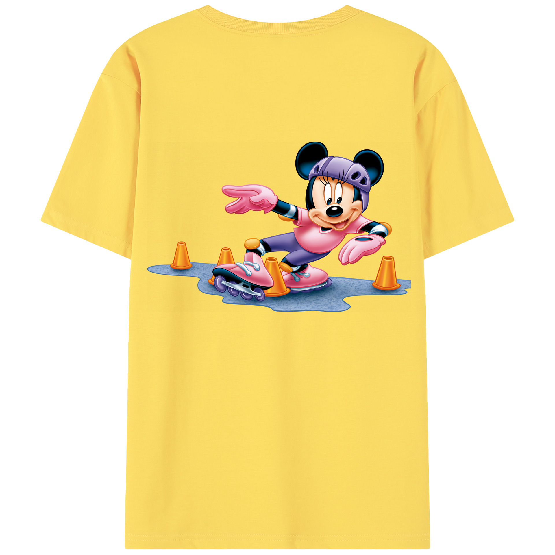 （画像用） ミッキーマウス Mickey Mouse 綿100％半袖Tシャツ（背面プリント）